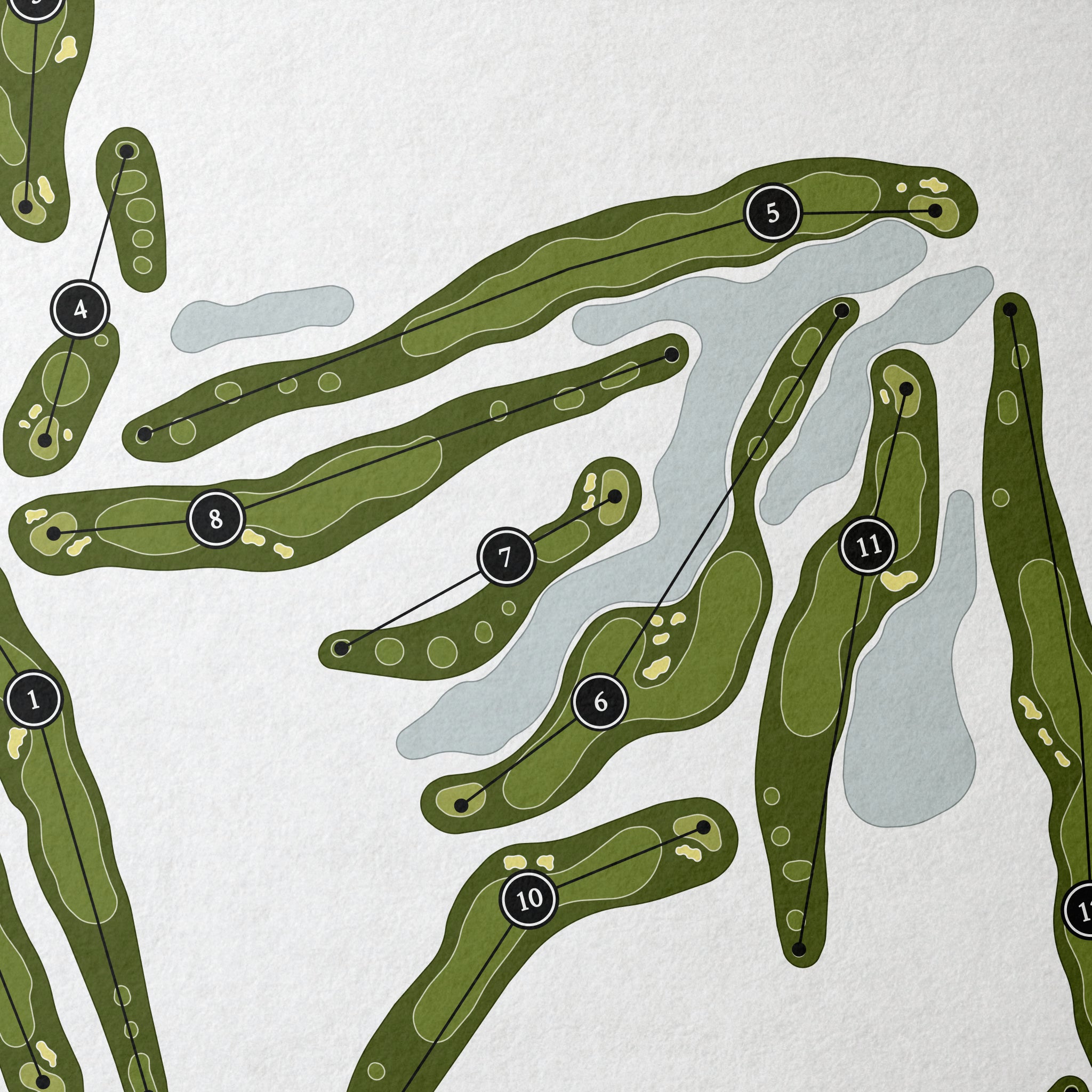 Boulder Ridge Country Club | Golf Course Map | Close Up 