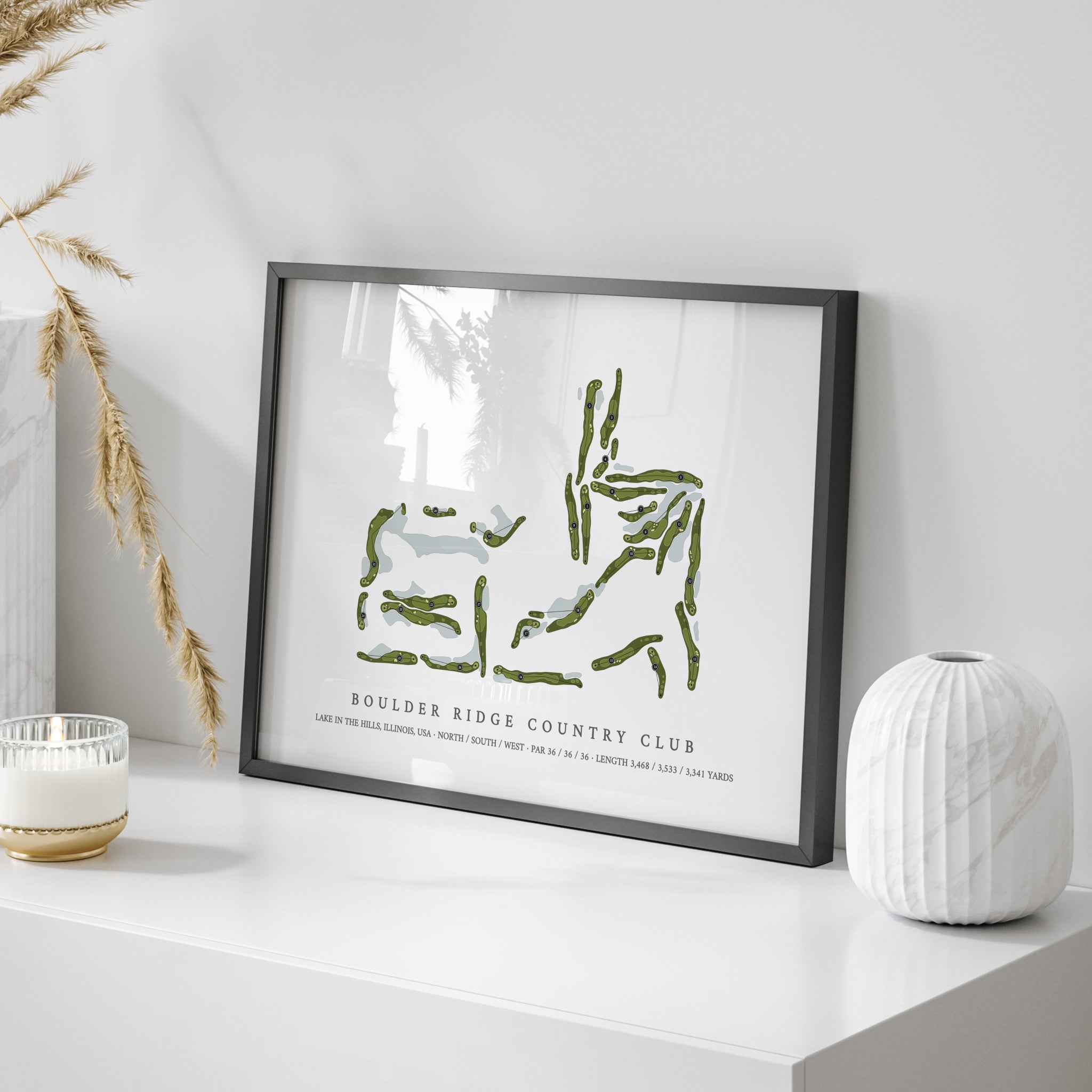 Boulder Ridge Country Club | Golf Course Map | On Table 