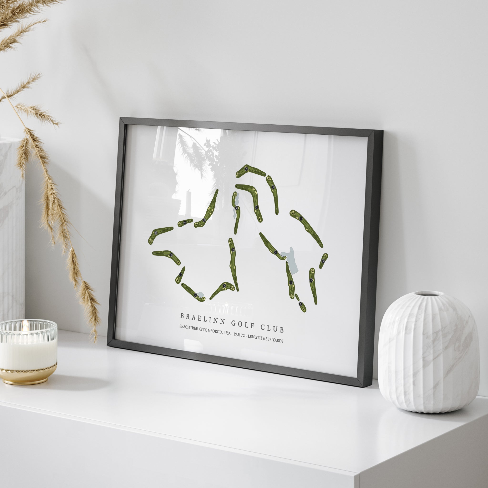 Braelinn Golf Club | Golf Course Map | On Table 