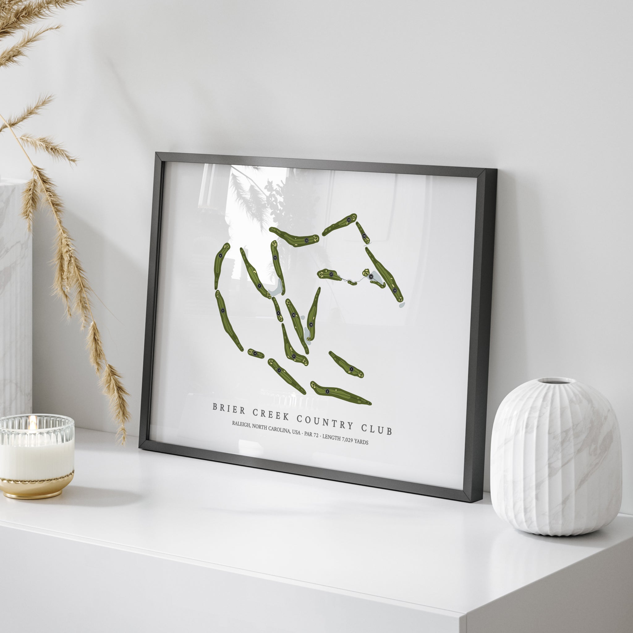 Brier Creek Country Club | Golf Course Map | On Table 