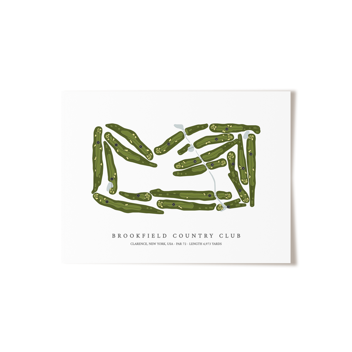Brookfield Country Club | Golf Course Map