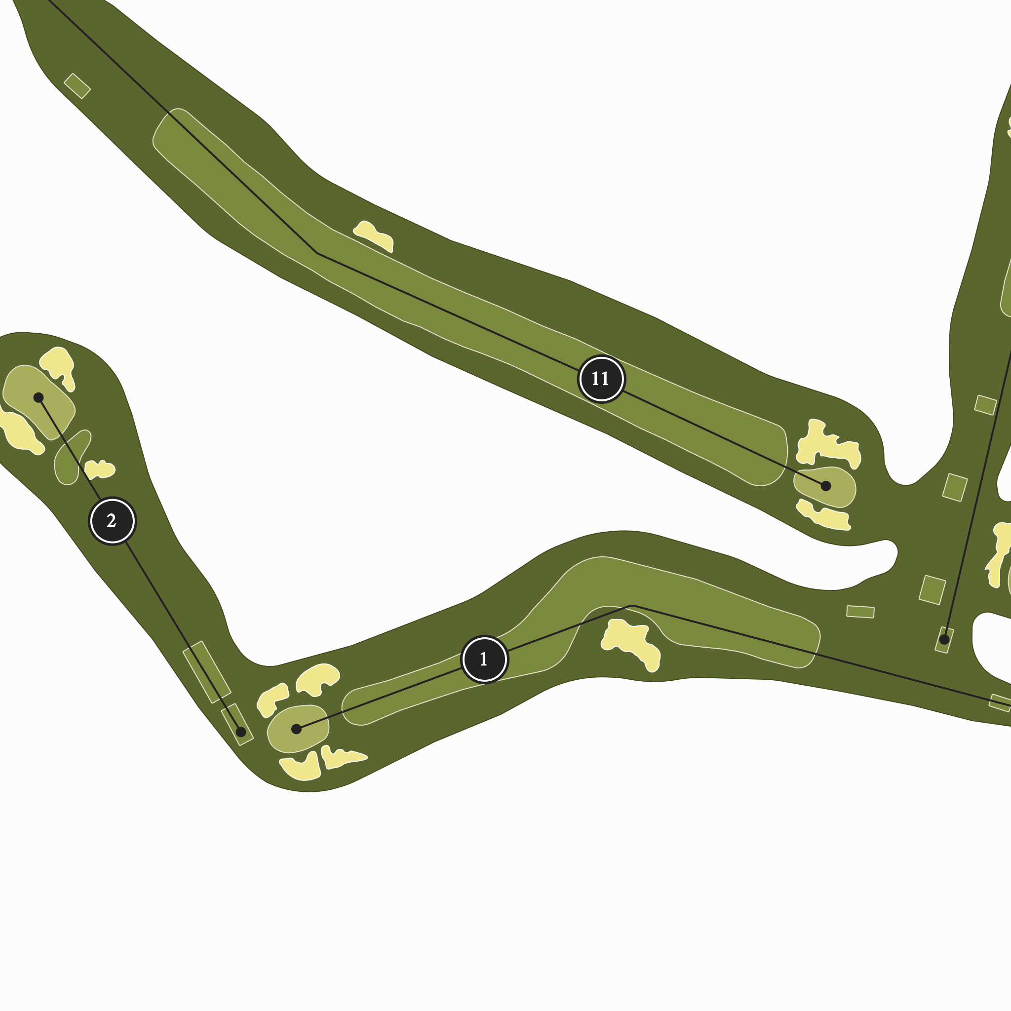 Brooklawn Country Club | Golf Course Map | Close Up