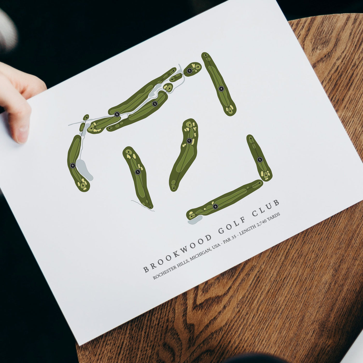 Brookwood Golf Club Golf Course Map