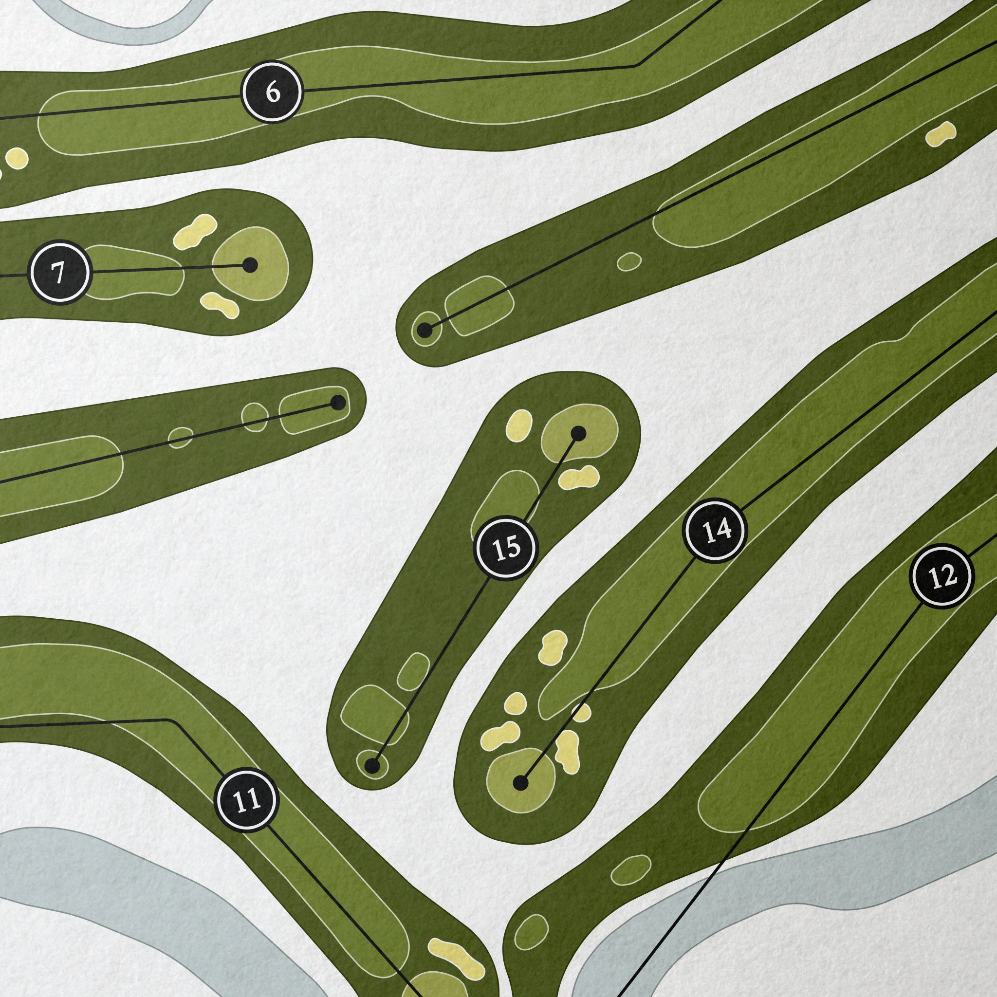 Brown County Golf Course | Golf Course Map | Close Up 