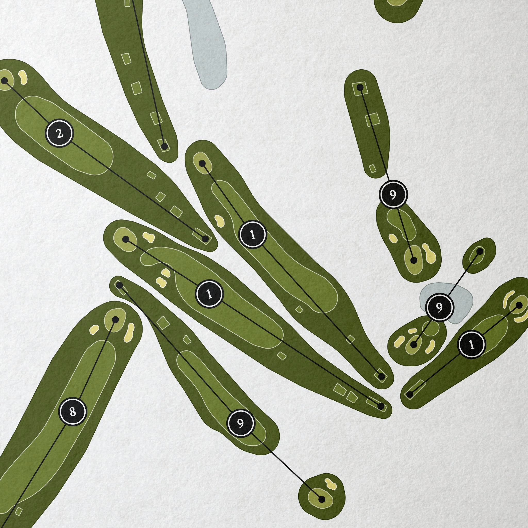 Buck Hill Falls Golf Club | Golf Course Map | Close Up 