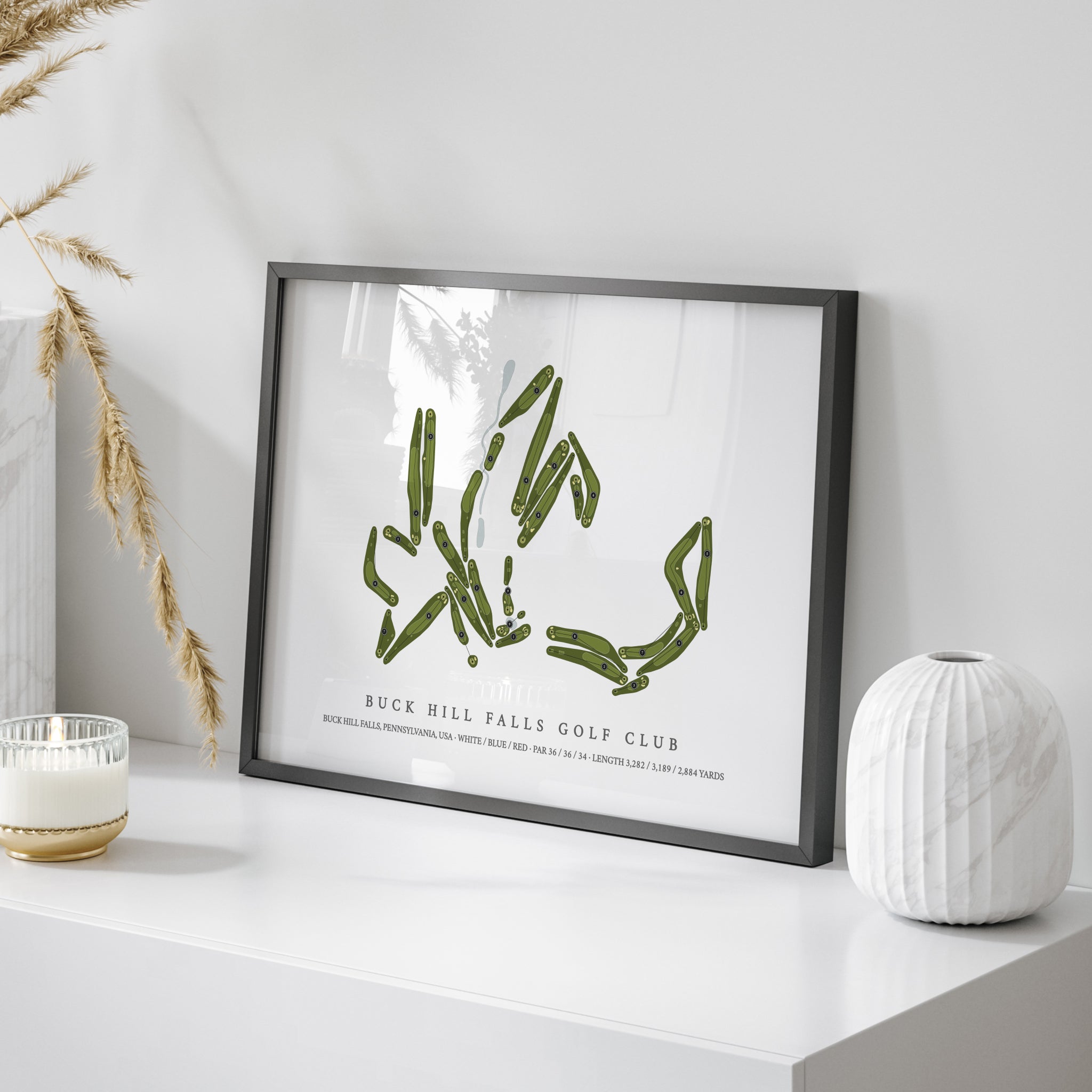 Buck Hill Falls Golf Club | Golf Course Map | On Table 