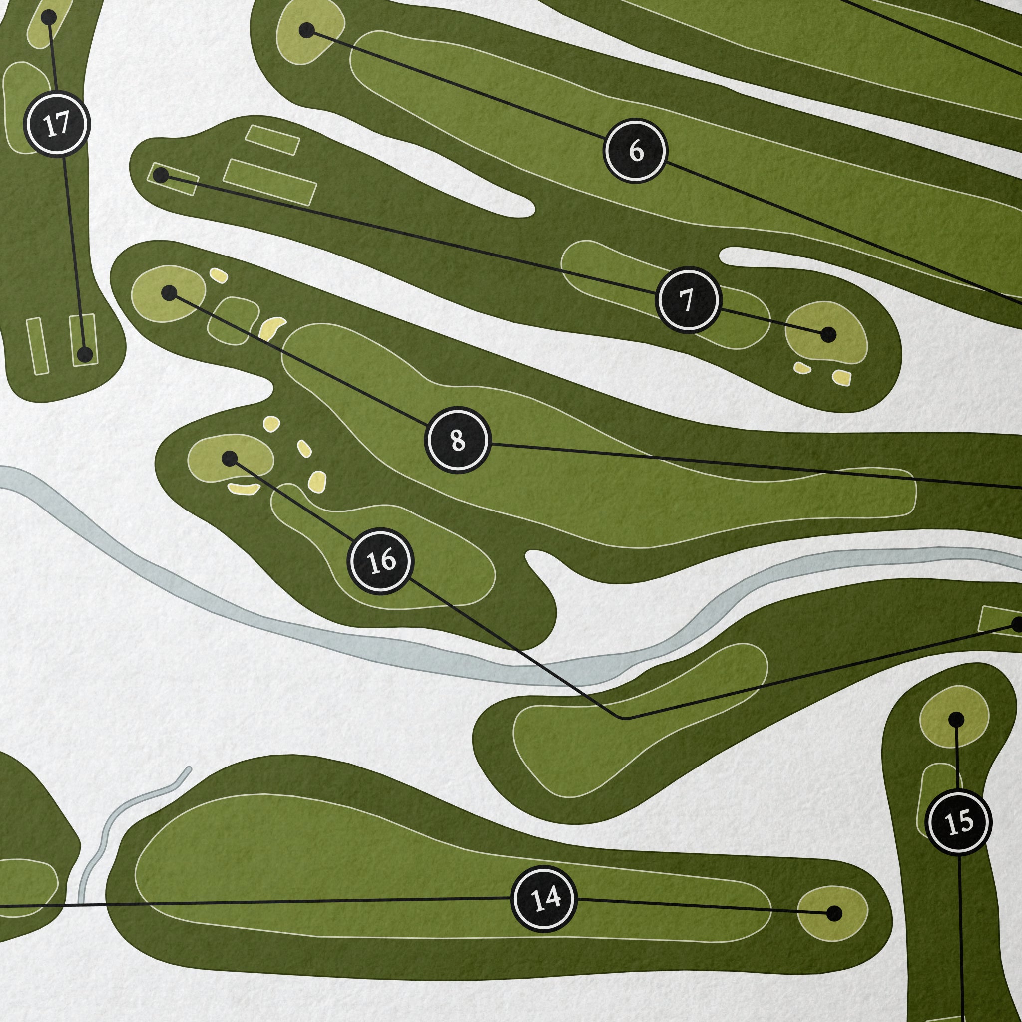 Builth Wells Golf Club | Golf Course Print | Close Up