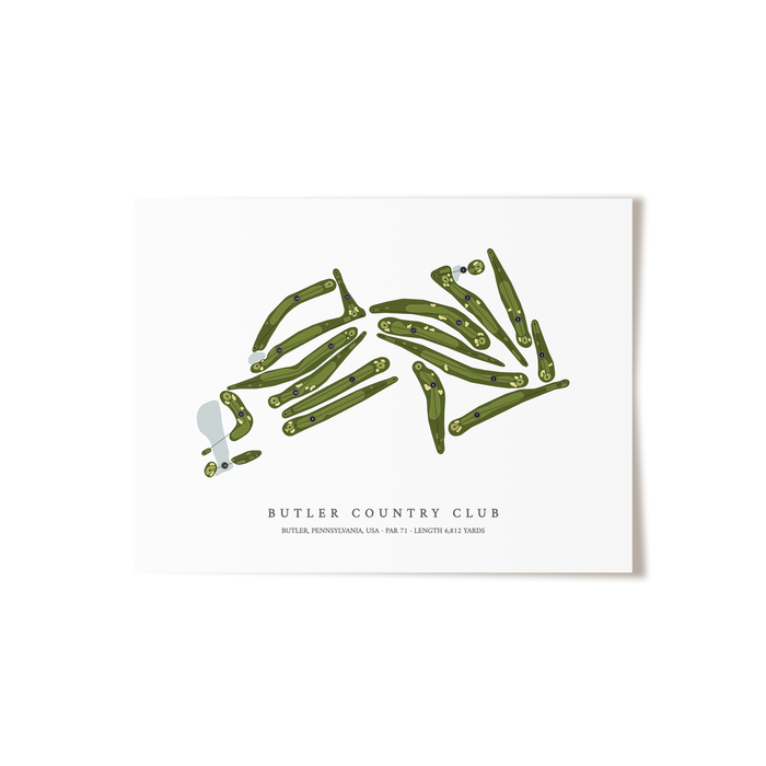 Butler Country Club | Golf Course Map