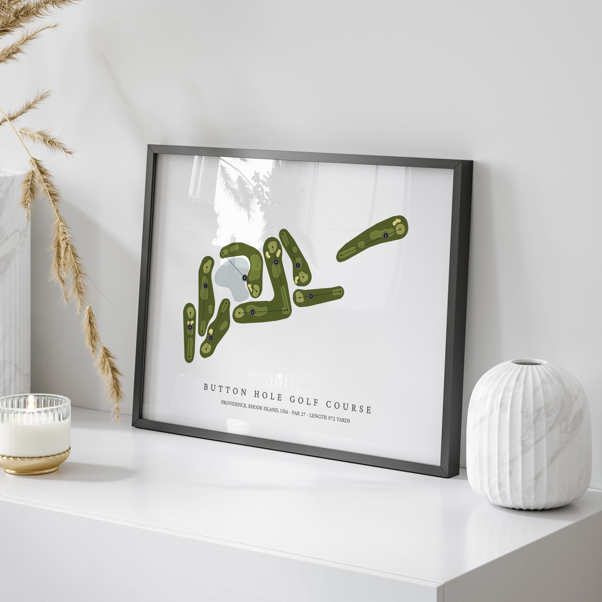 Button Hole Golf Course | Golf Course Map | On Table 