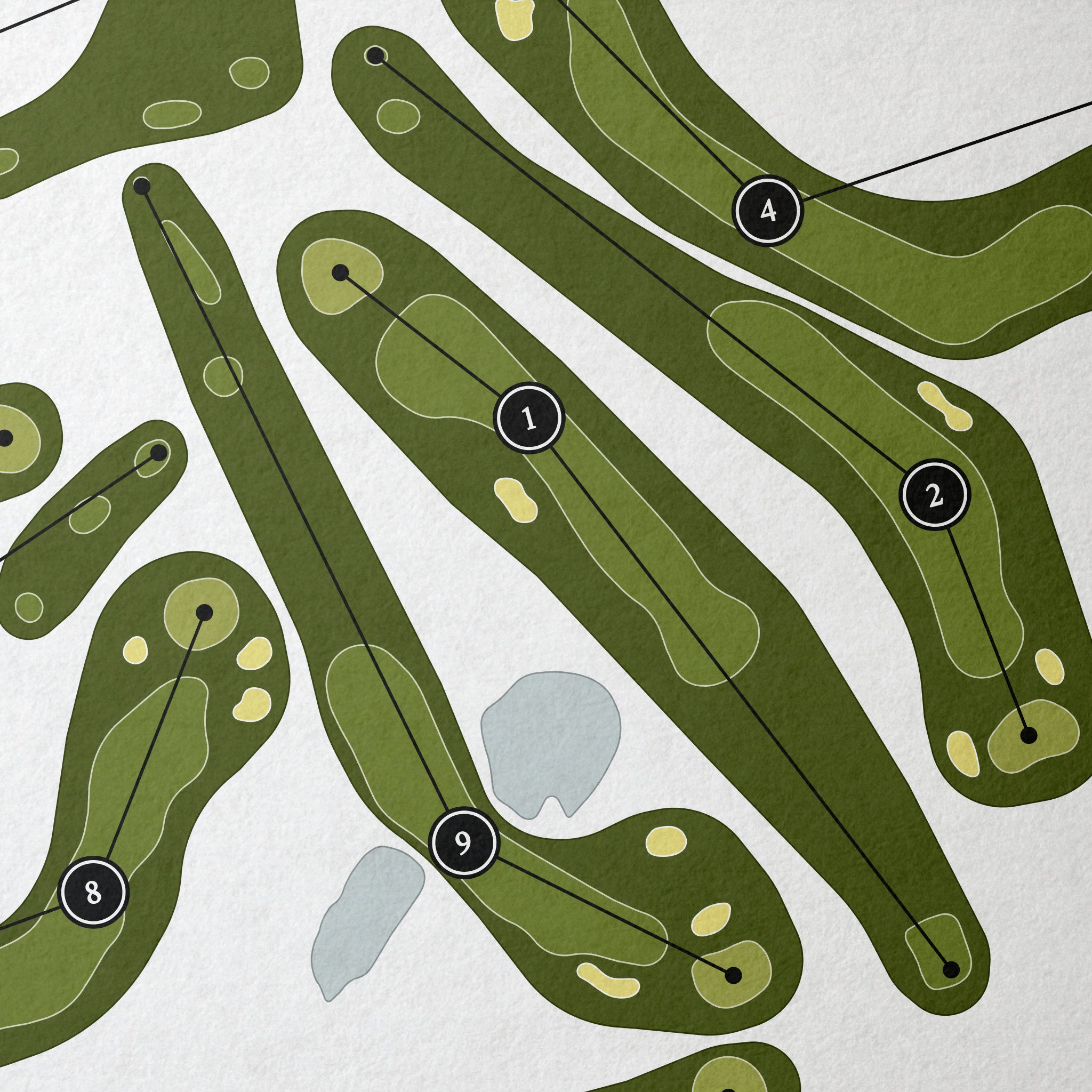 Candlewood Valley Country Club | Golf Course Map | Close Up 