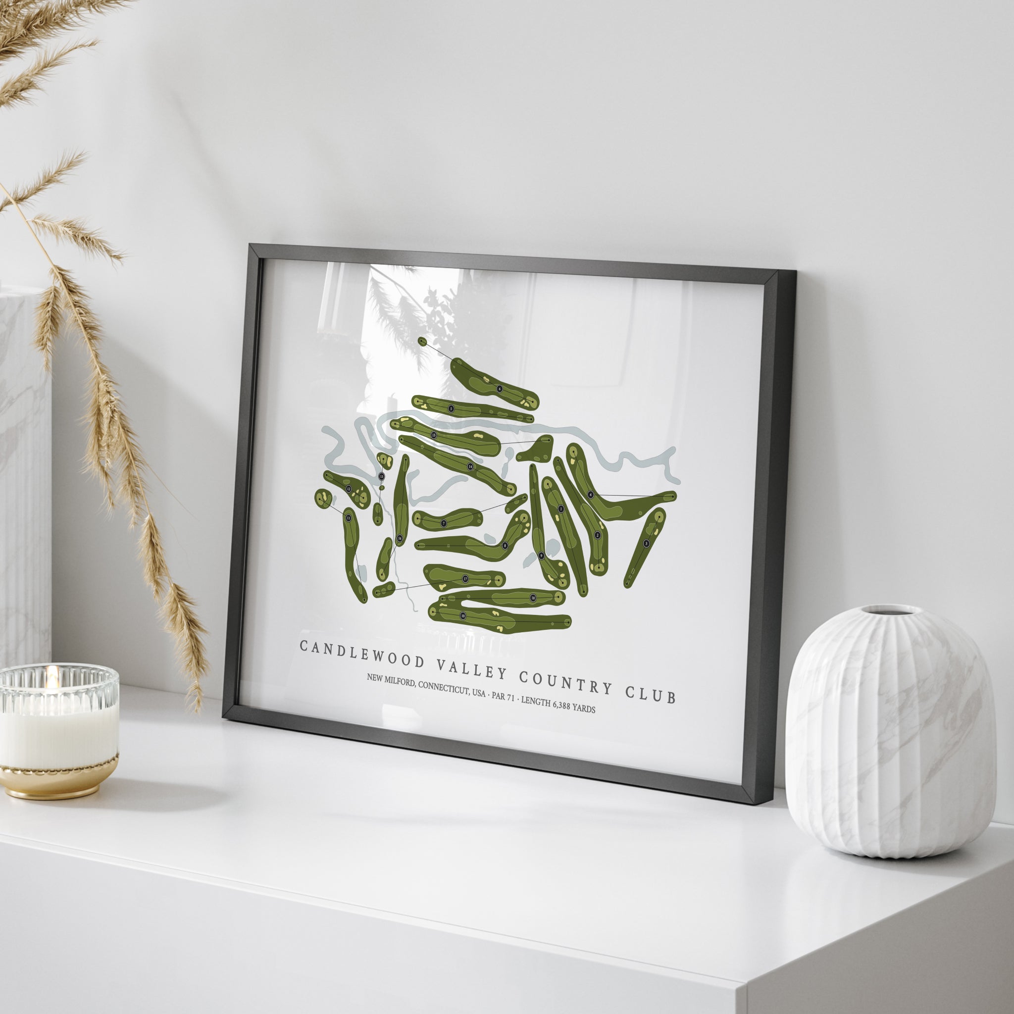 Candlewood Valley Country Club | Golf Course Map | On Table 