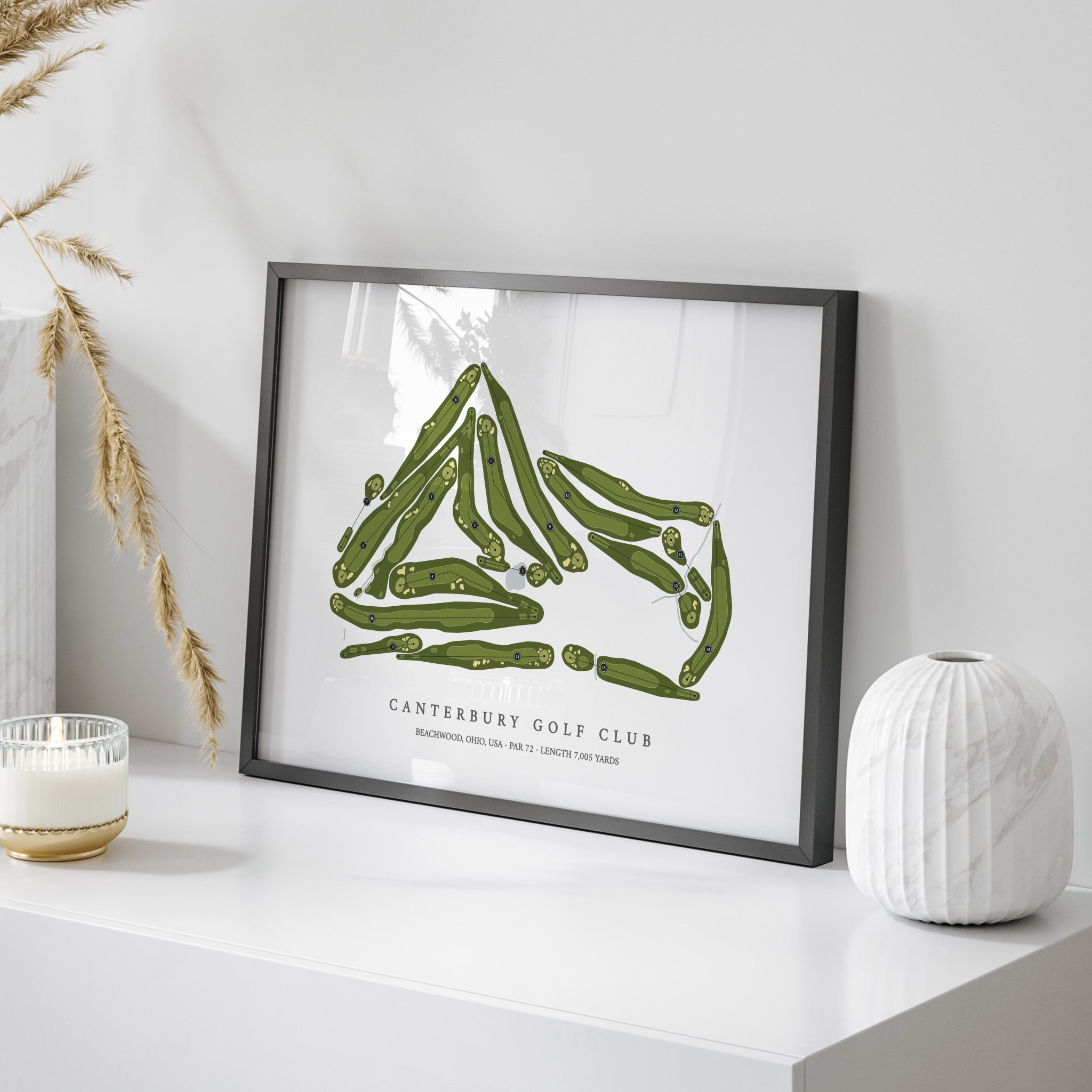 Canterbury Golf Club | Golf Course Map | On+Table 