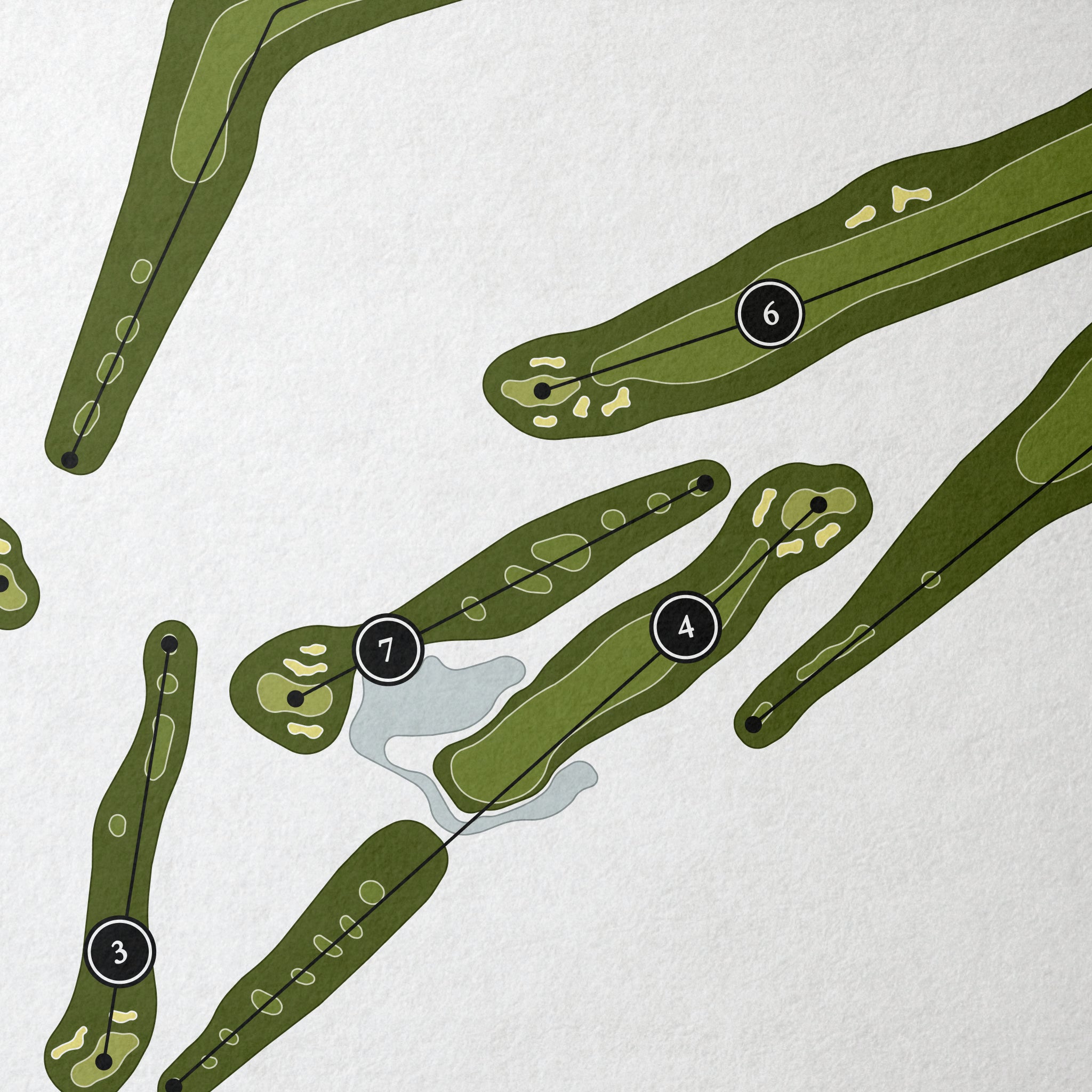 Canterwood Golf & Country Club | Golf Course Print | Close Up
