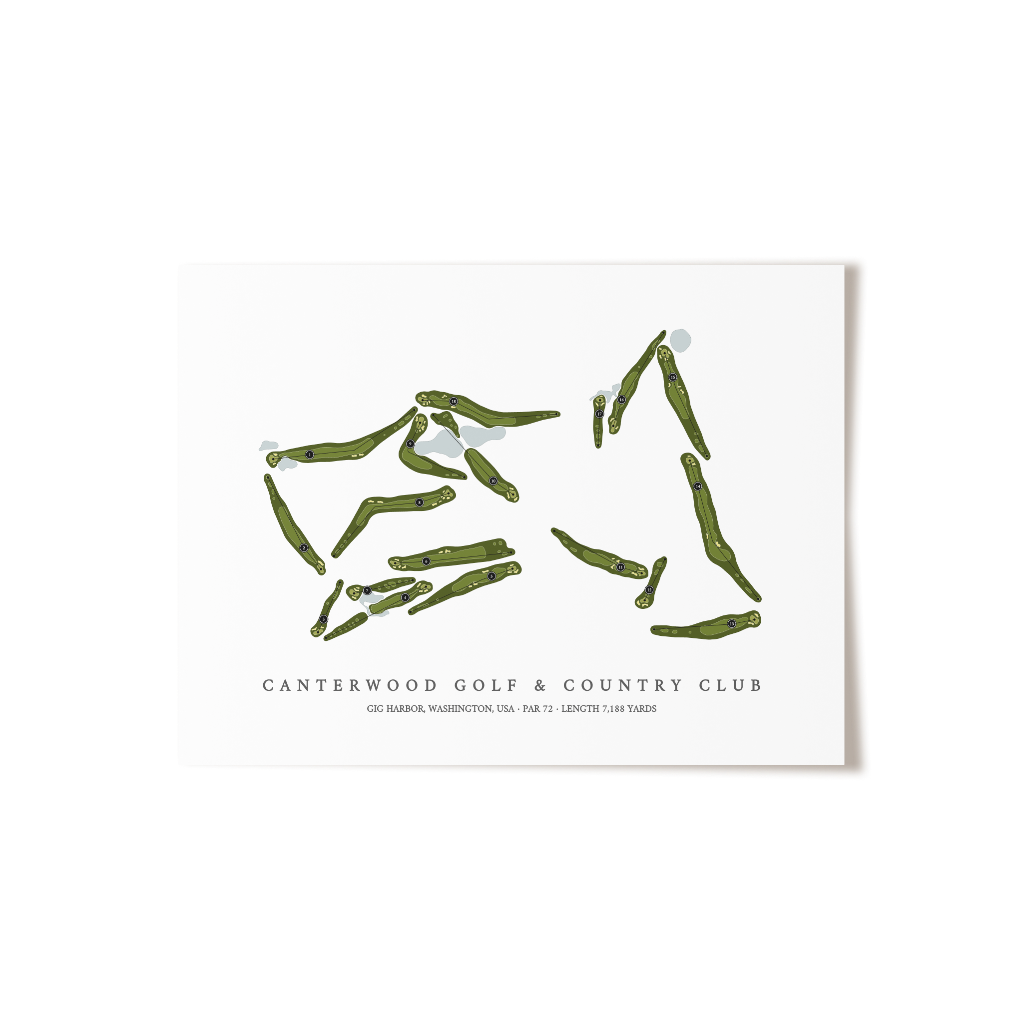 Canterwood Golf & Country Club | Golf Course Print | Unframed