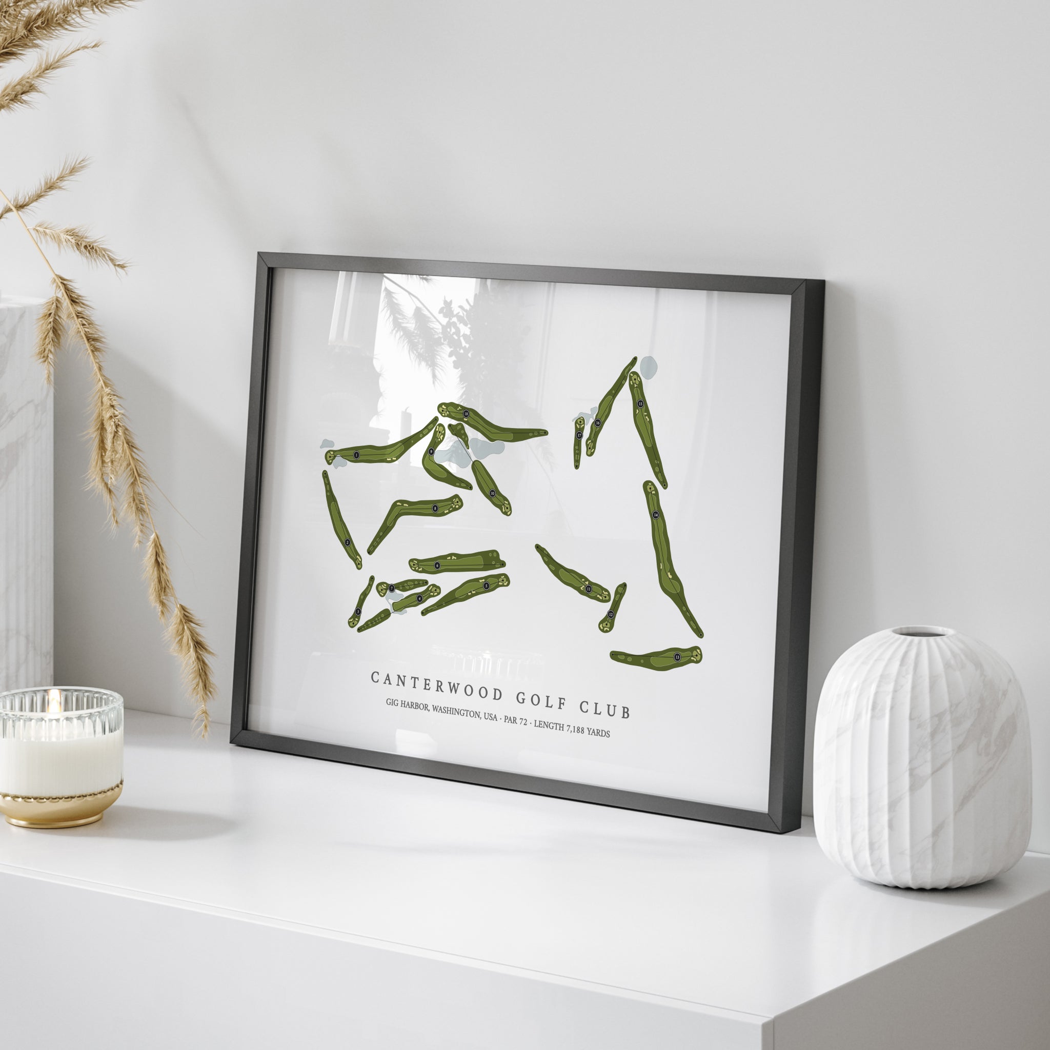 Canterwood Golf Club | Golf Course Map | On Table 