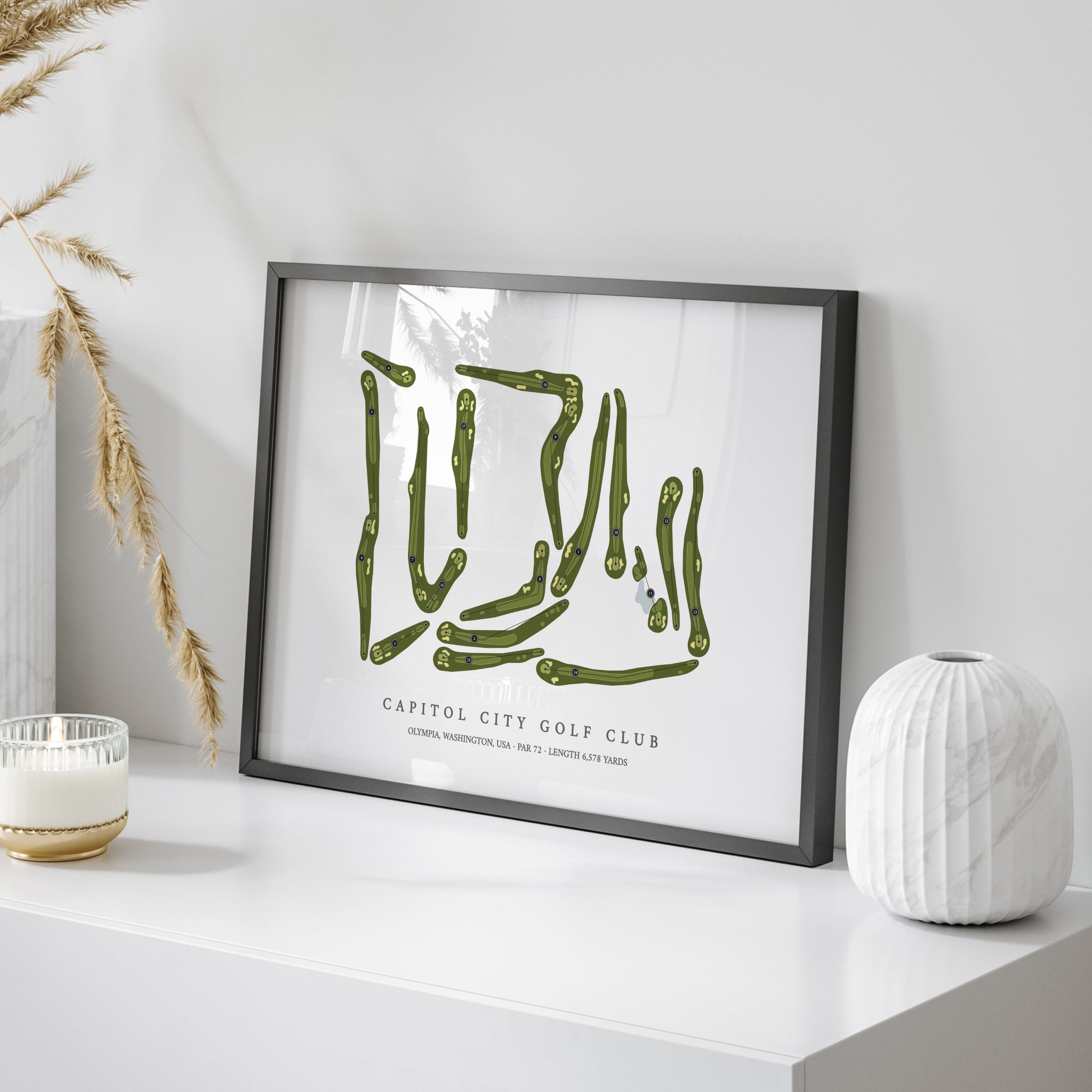 Capitol City Golf Club | Golf Course Map | On Table 