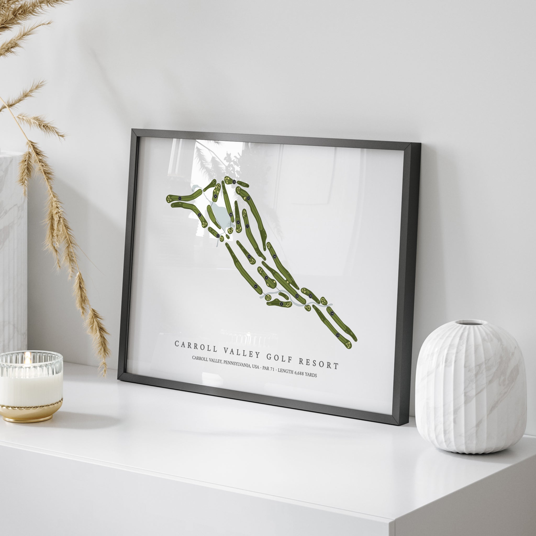 Carroll Valley Golf Resort | Golf Course Map | On Table 