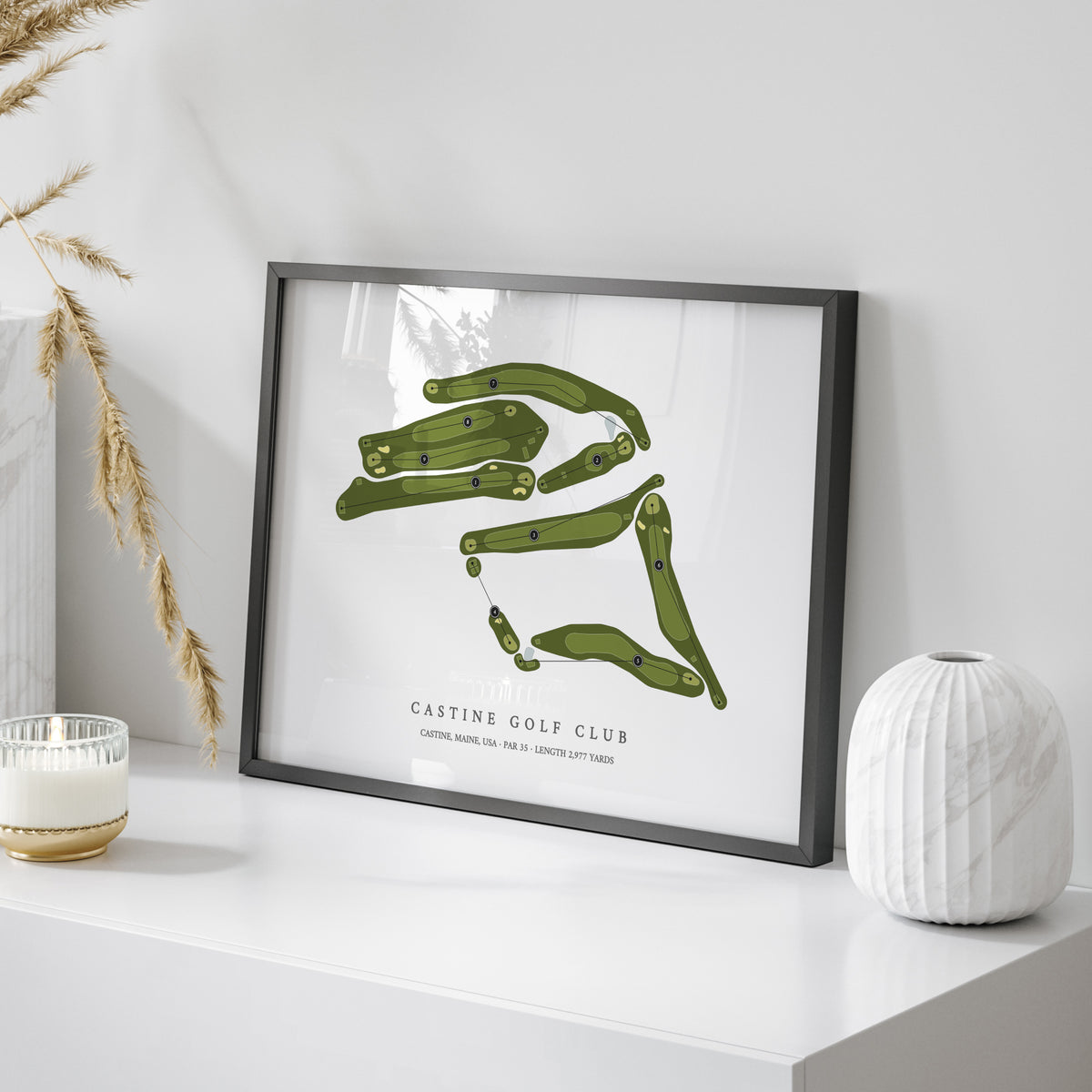 Castine Golf Club | Golf Course Map | On Table