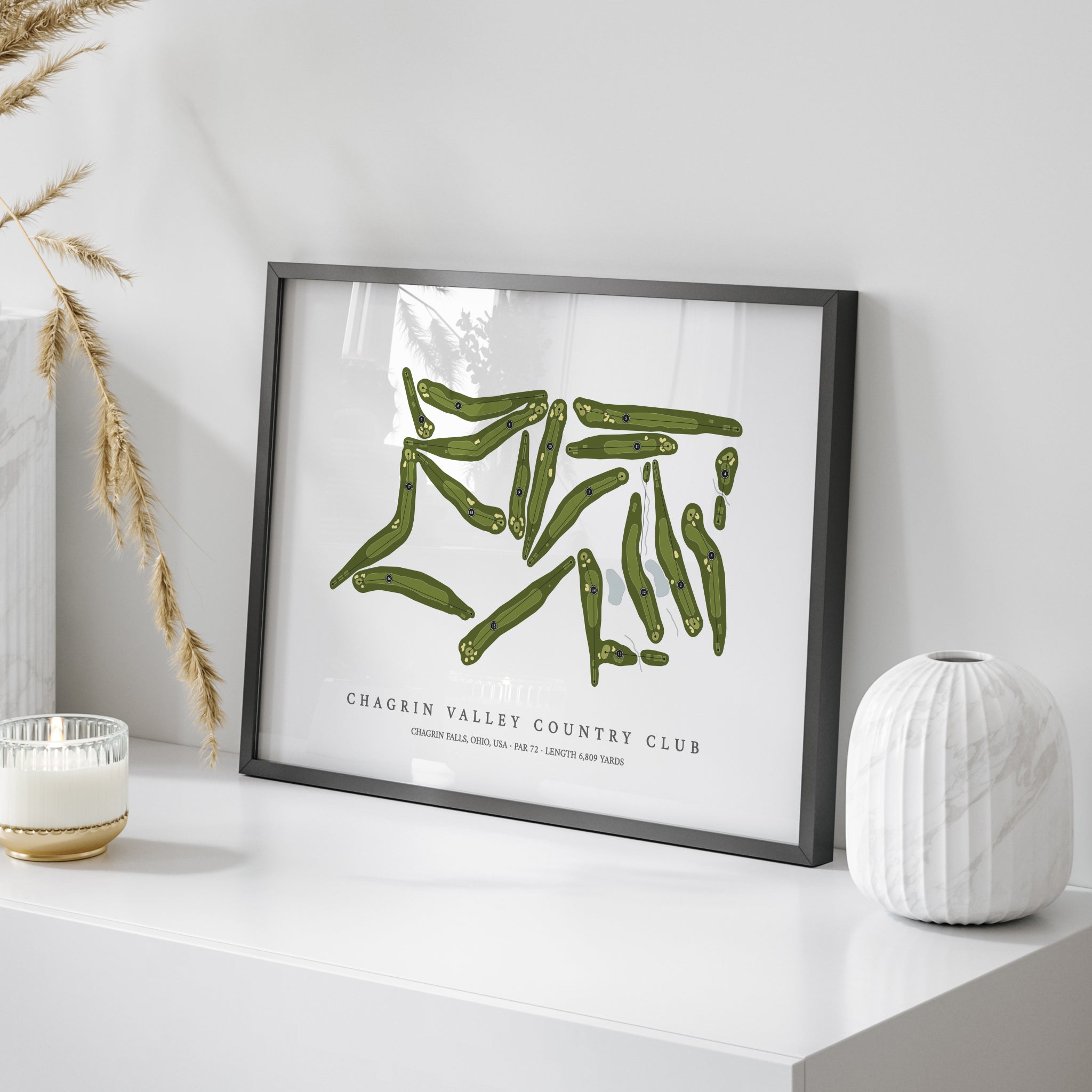 Chagrin Valley Country Club | Golf Course Map | On Table 