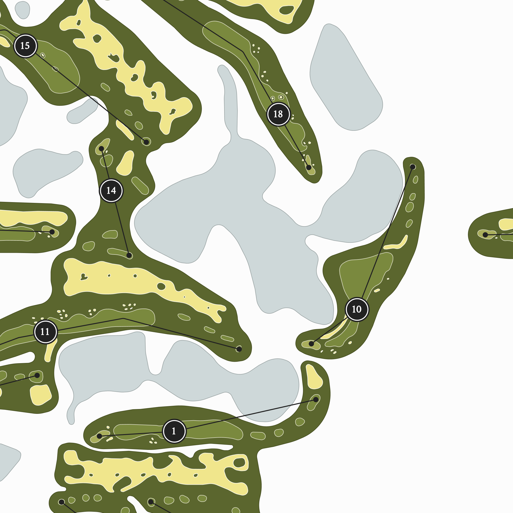 ChampionsGate Golf Club - International Course | Golf Course Map | Close Up