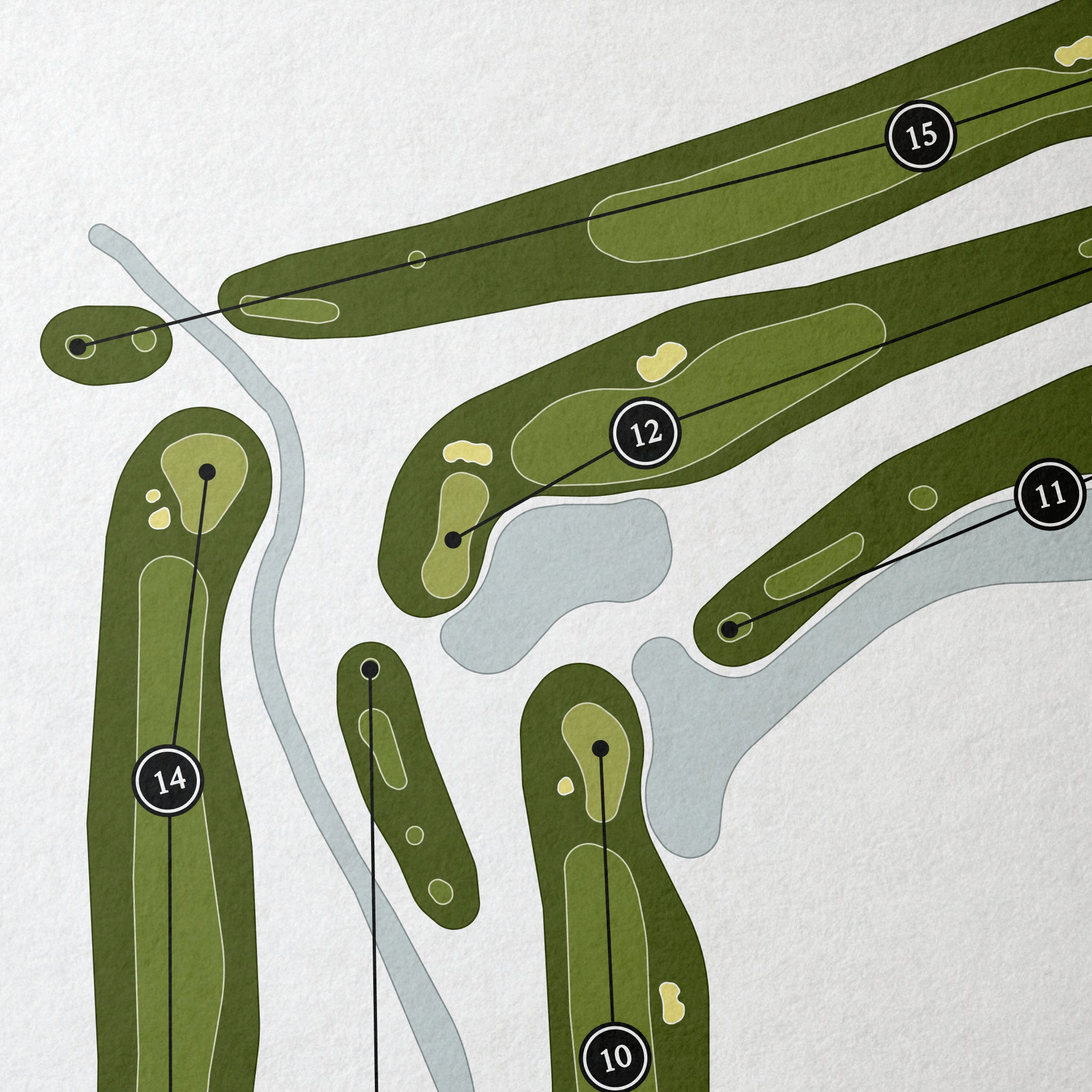 Champions Golf Club - Jackrabbit Course | Golf Course Map | Close Up 