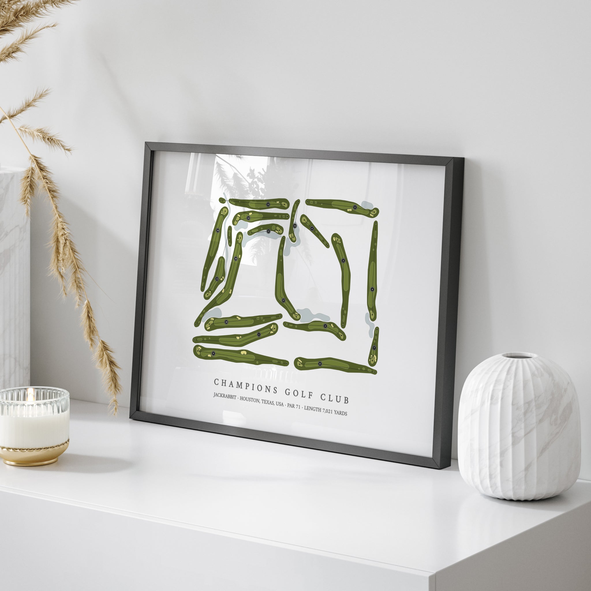 Champions Golf Club - Jackrabbit Course | Golf Course Map | On Table 