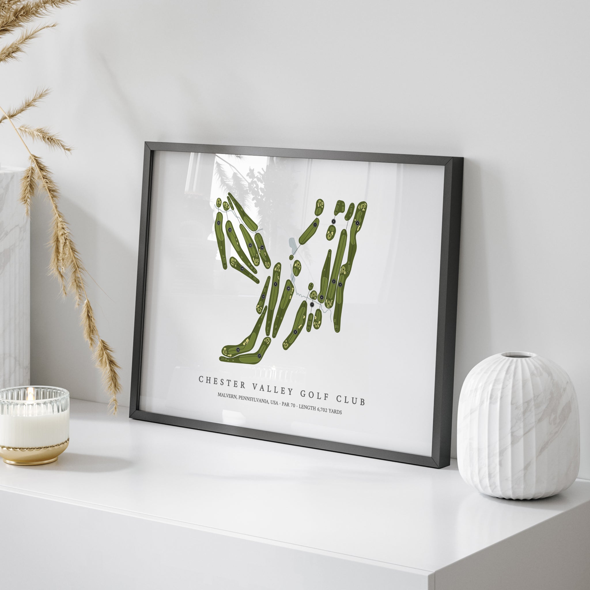 Chester Valley Golf Club | Golf Course Map | On Table 