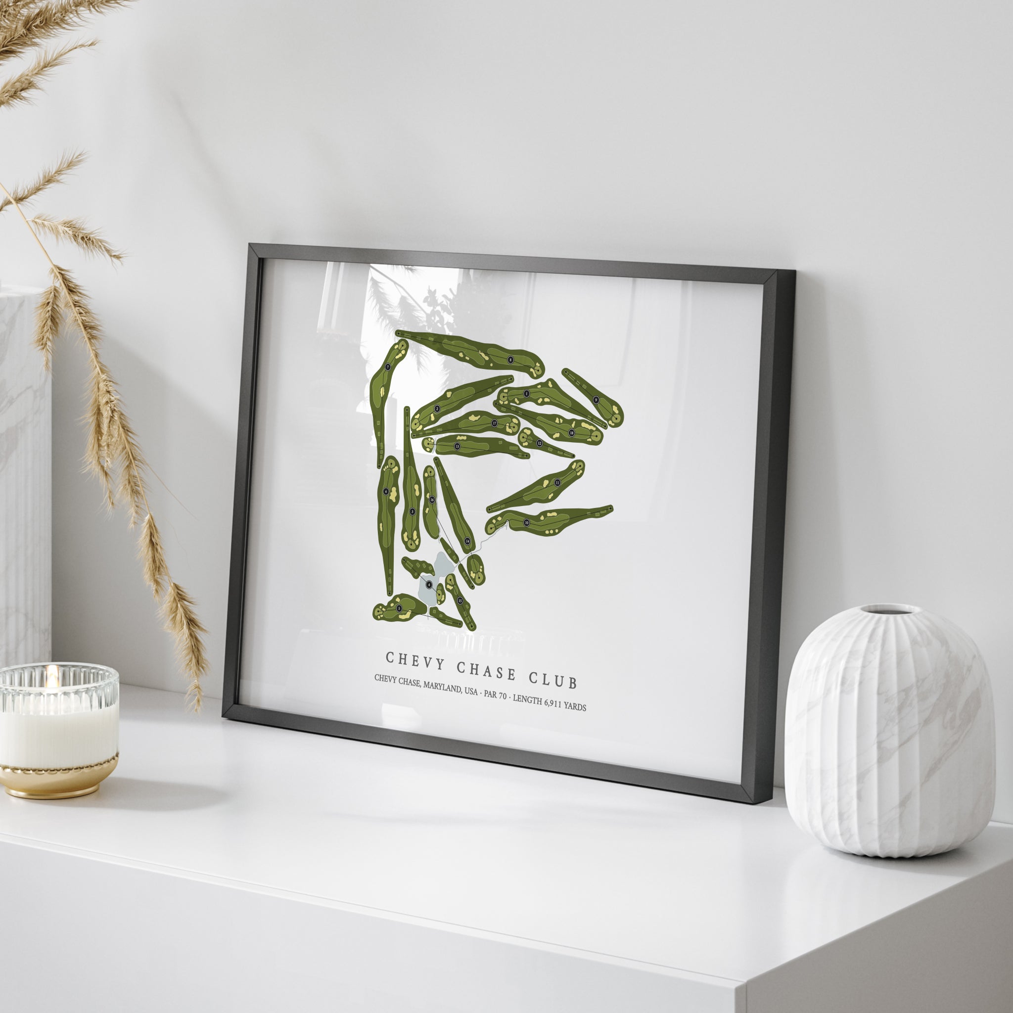 Chevy Chase Club | Golf Course Map | On Table 