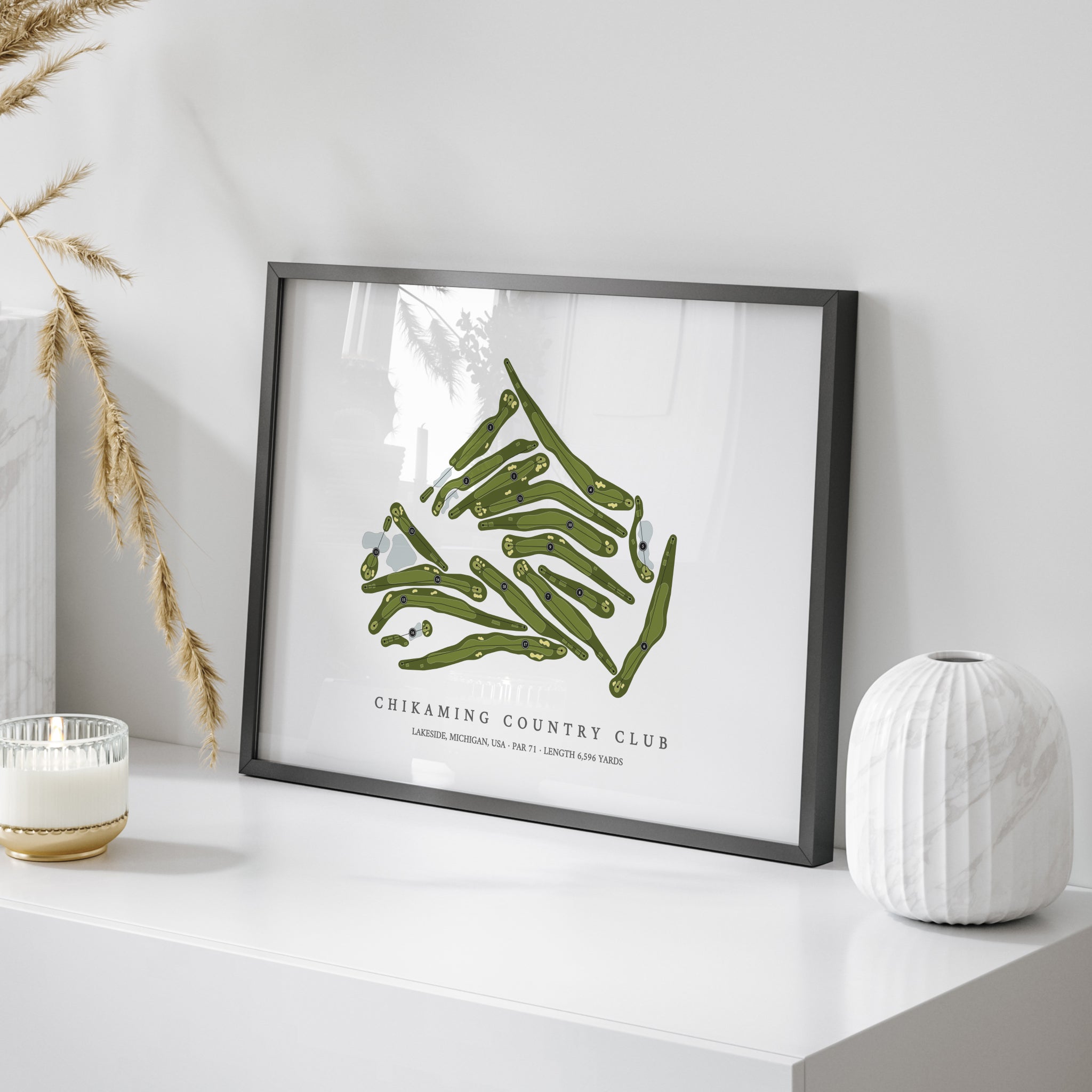 Chikaming Country Club | Golf Course Map | On Table 