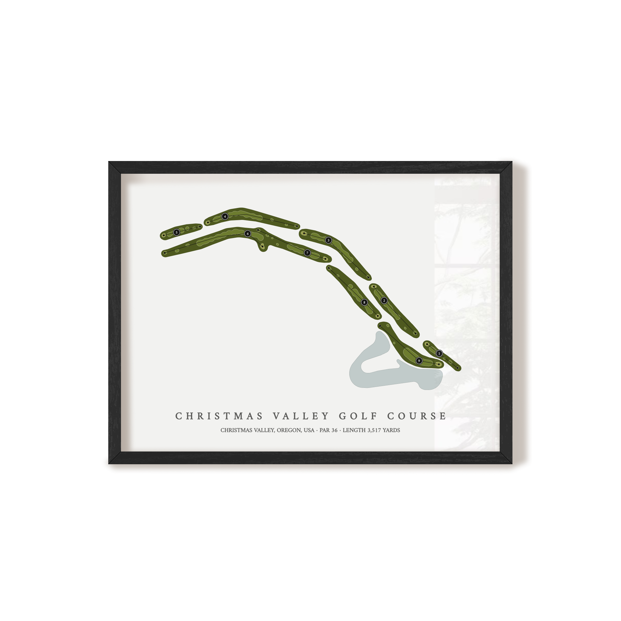 Christmas Valley Golf Course | Golf Course Map | Black+Frame 