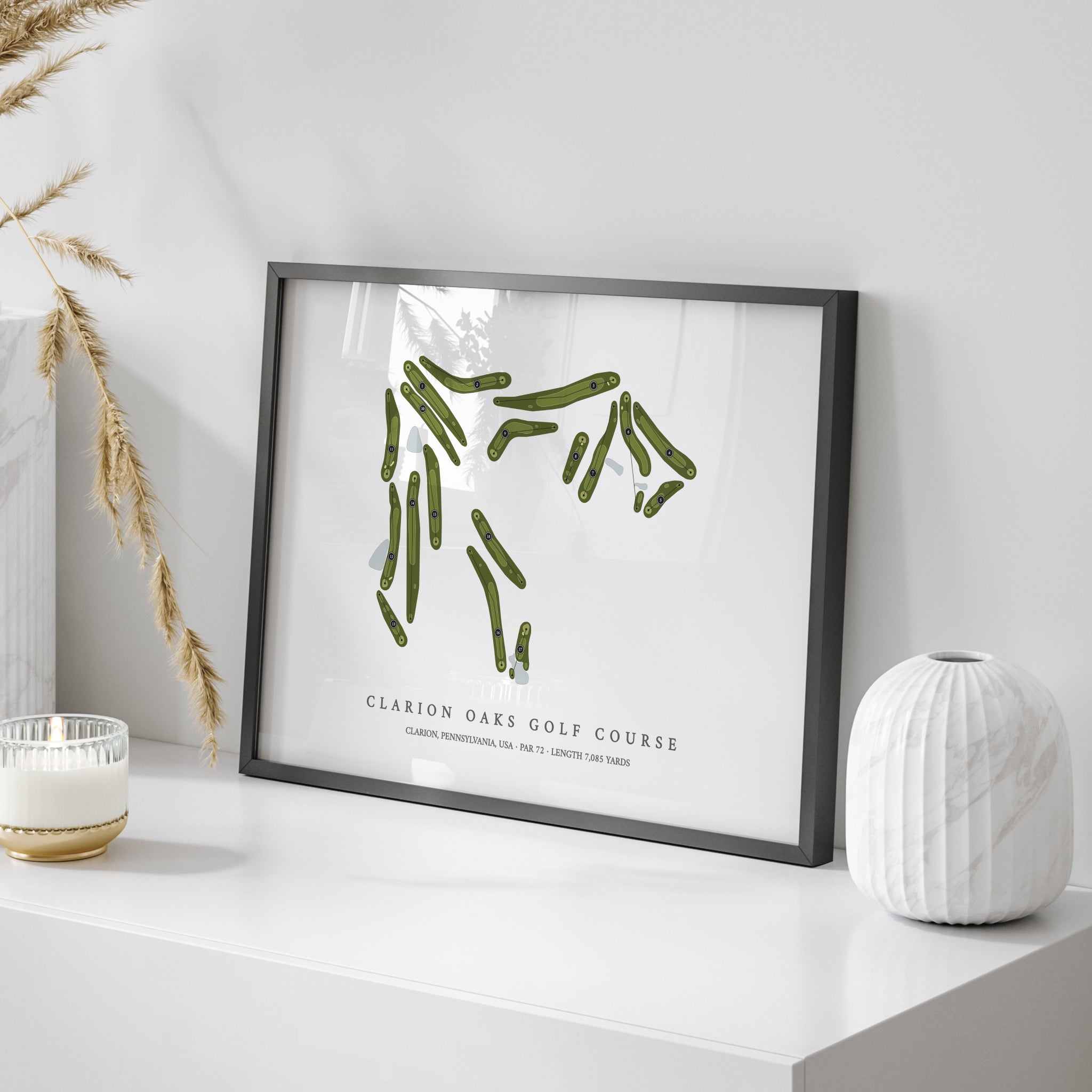 Clarion Oaks Golf Course | Golf Course Map | On+Table