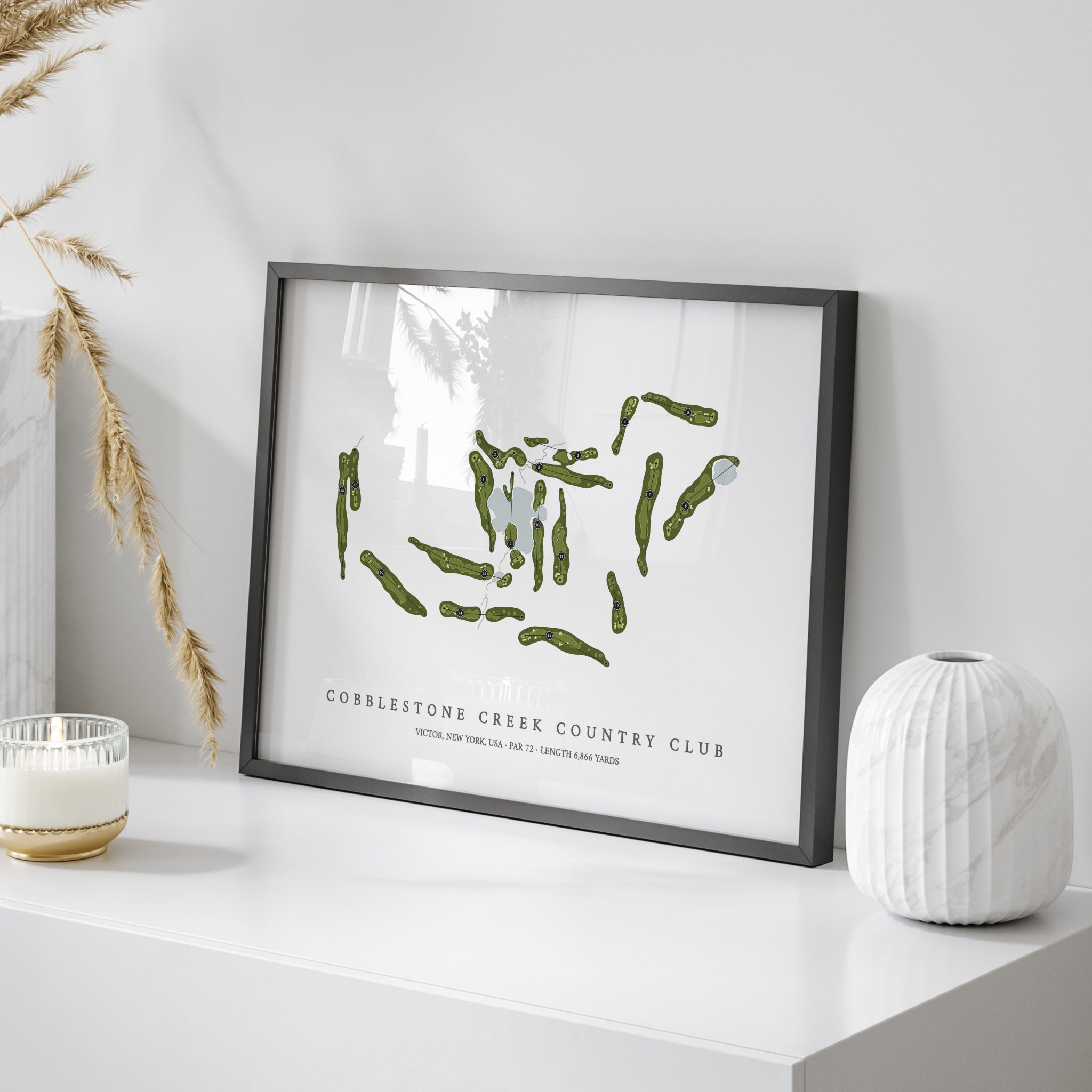 Cobblestone Creek Country Club | Golf Course Print | On+Table 