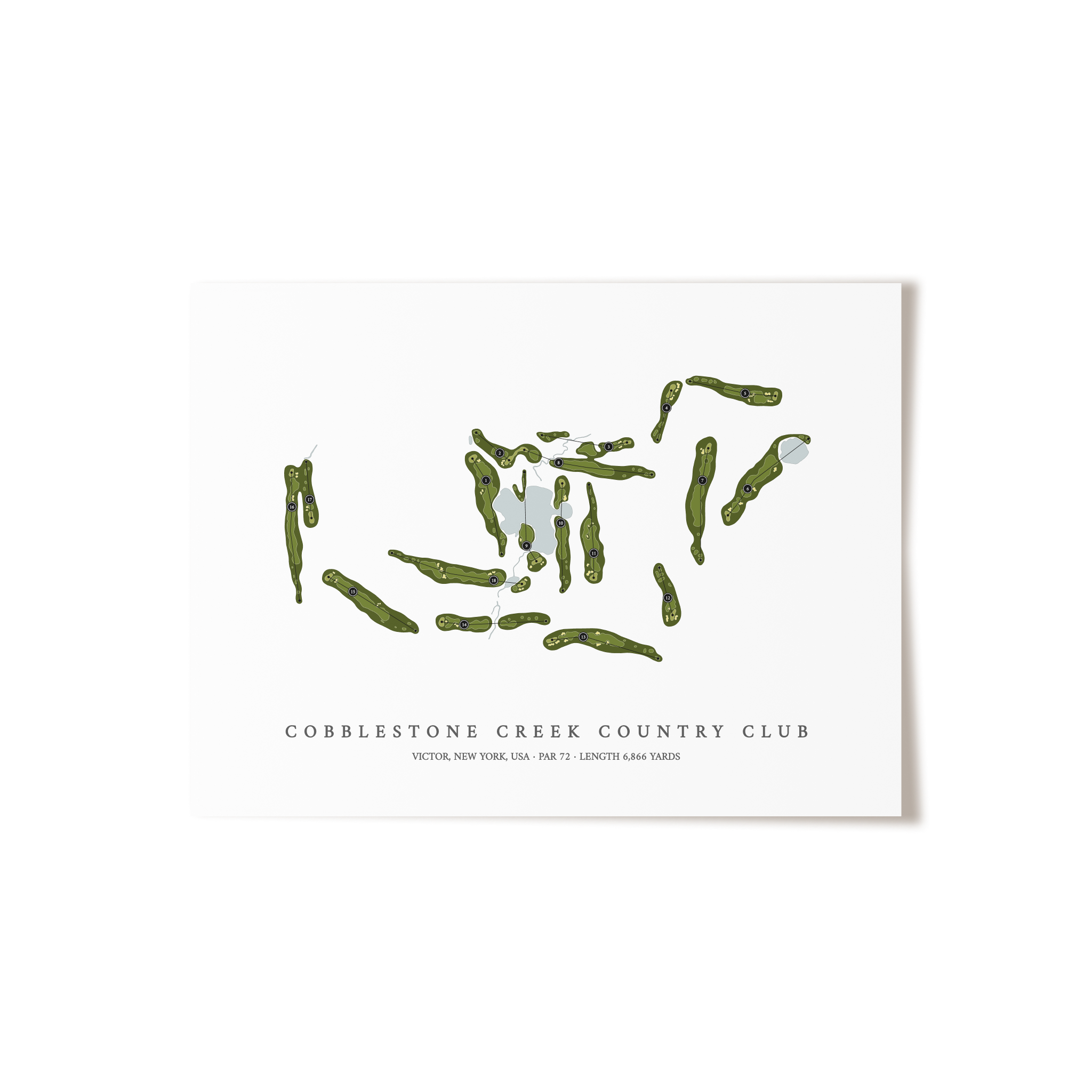 Cobblestone Creek Country Club  | Golf Course Print | Unframed 
