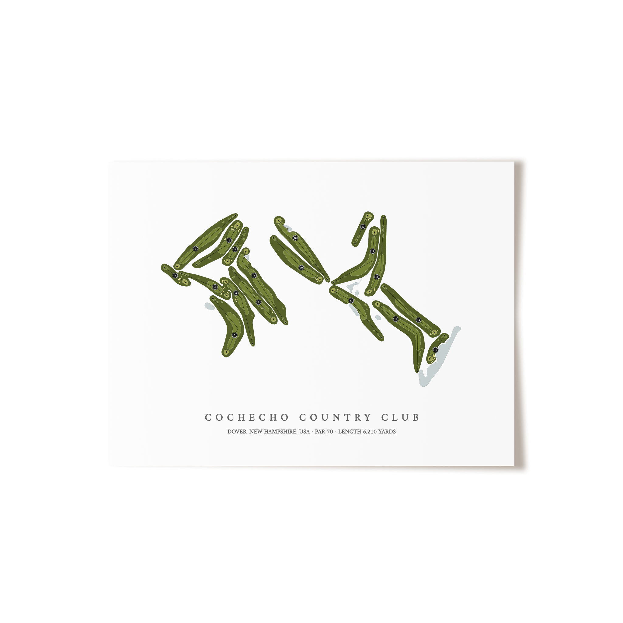 Cochecho Country Club  | Golf Course Print | Unframed 