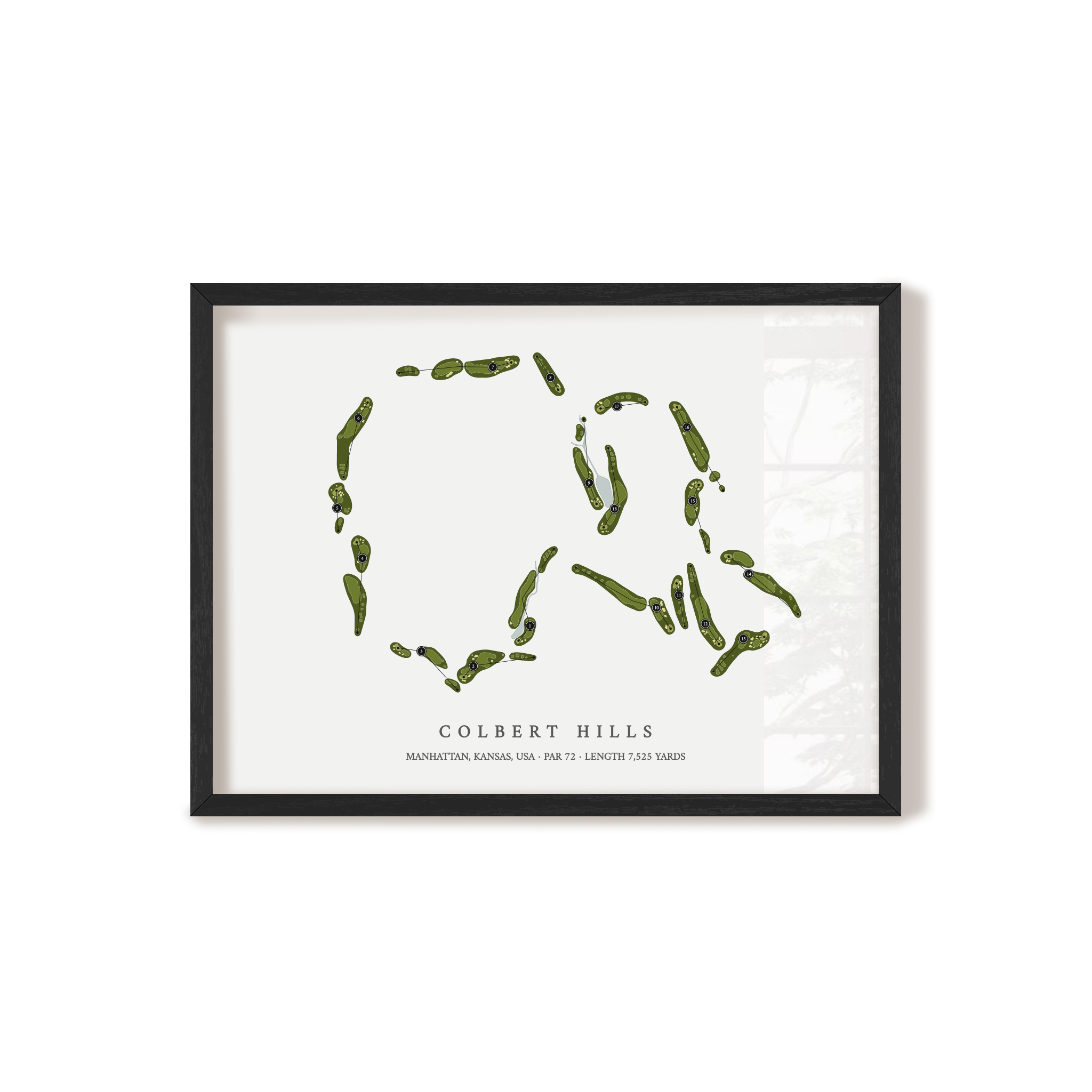 Colbert Hills | Golf Course Map | Black+Frame 