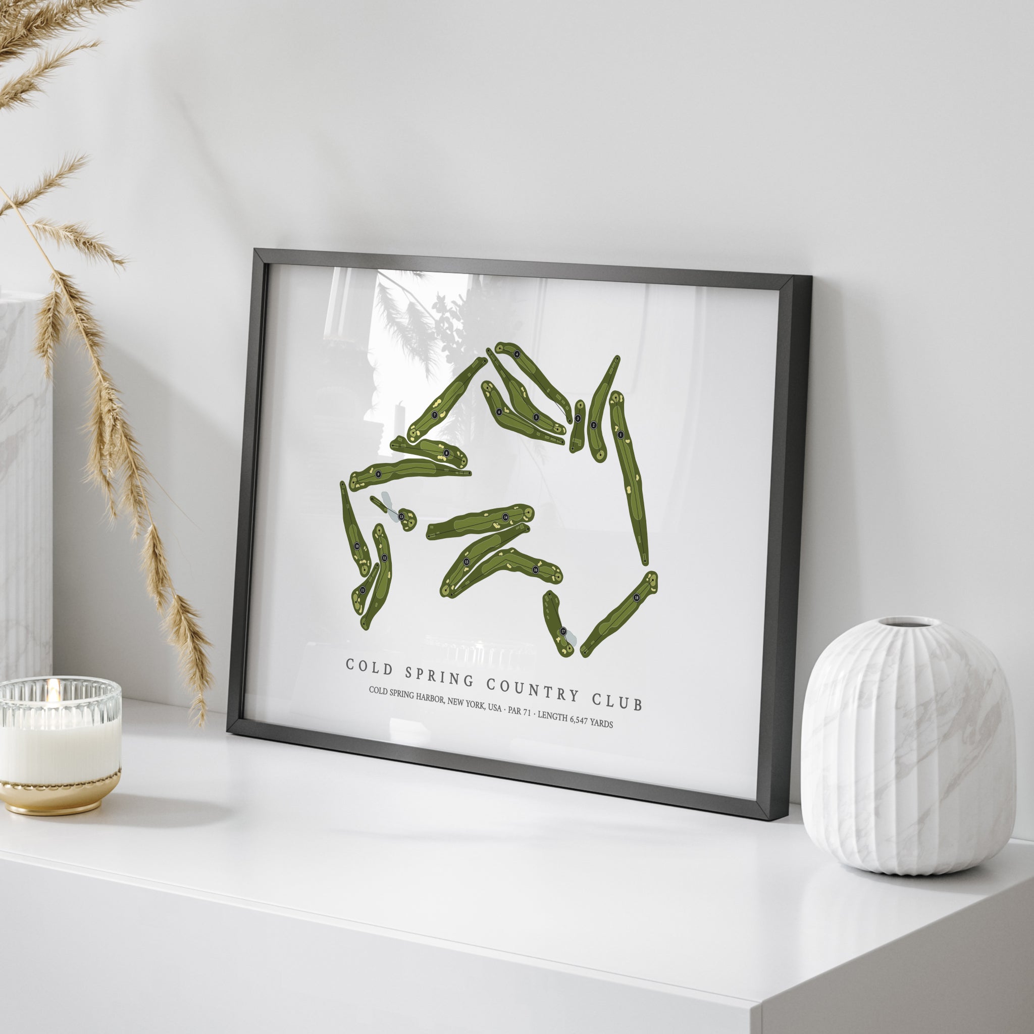 Cold Spring Country Club | Golf Course Map | On Table 