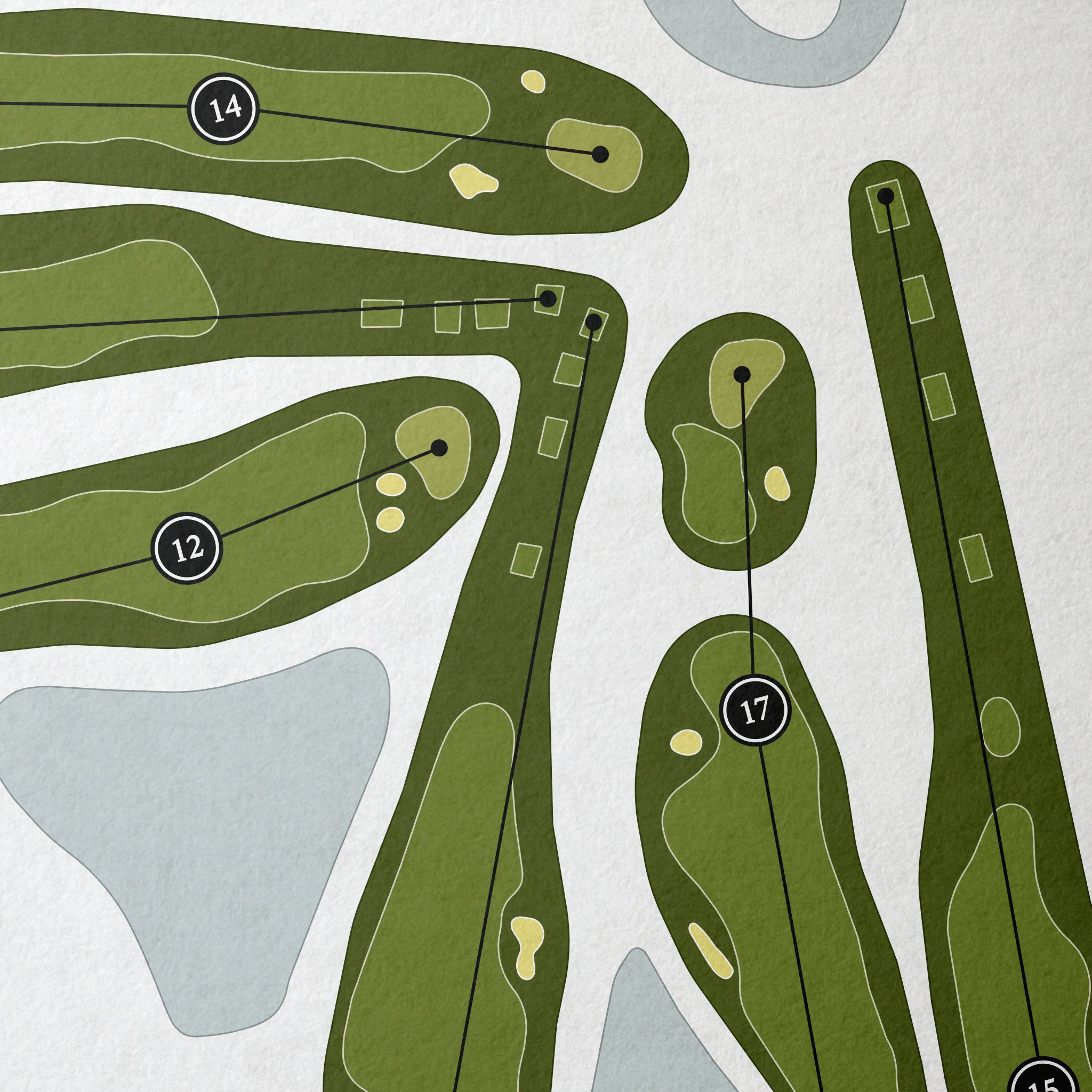 Coldwater Golf Links | Golf Course Map | Close Up 