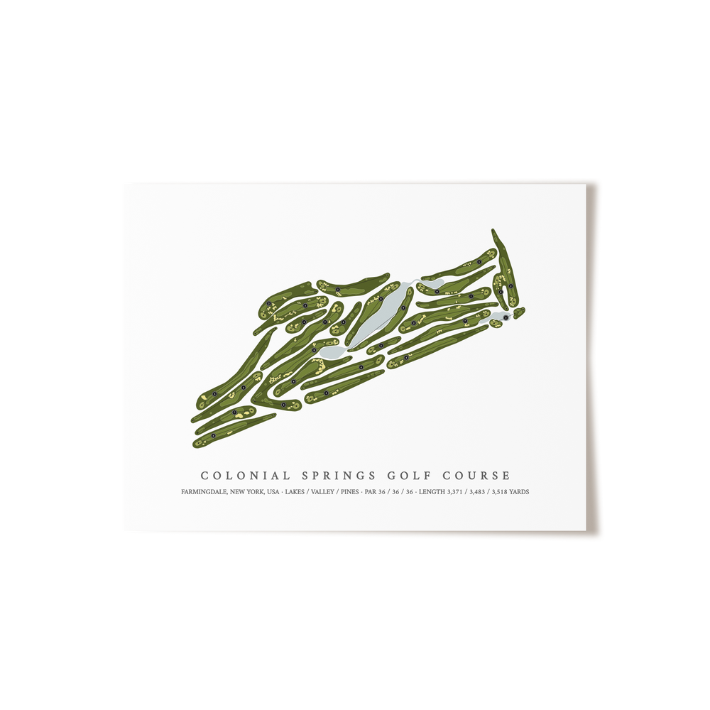 Colonial Springs Golf Course | Golf Course Map