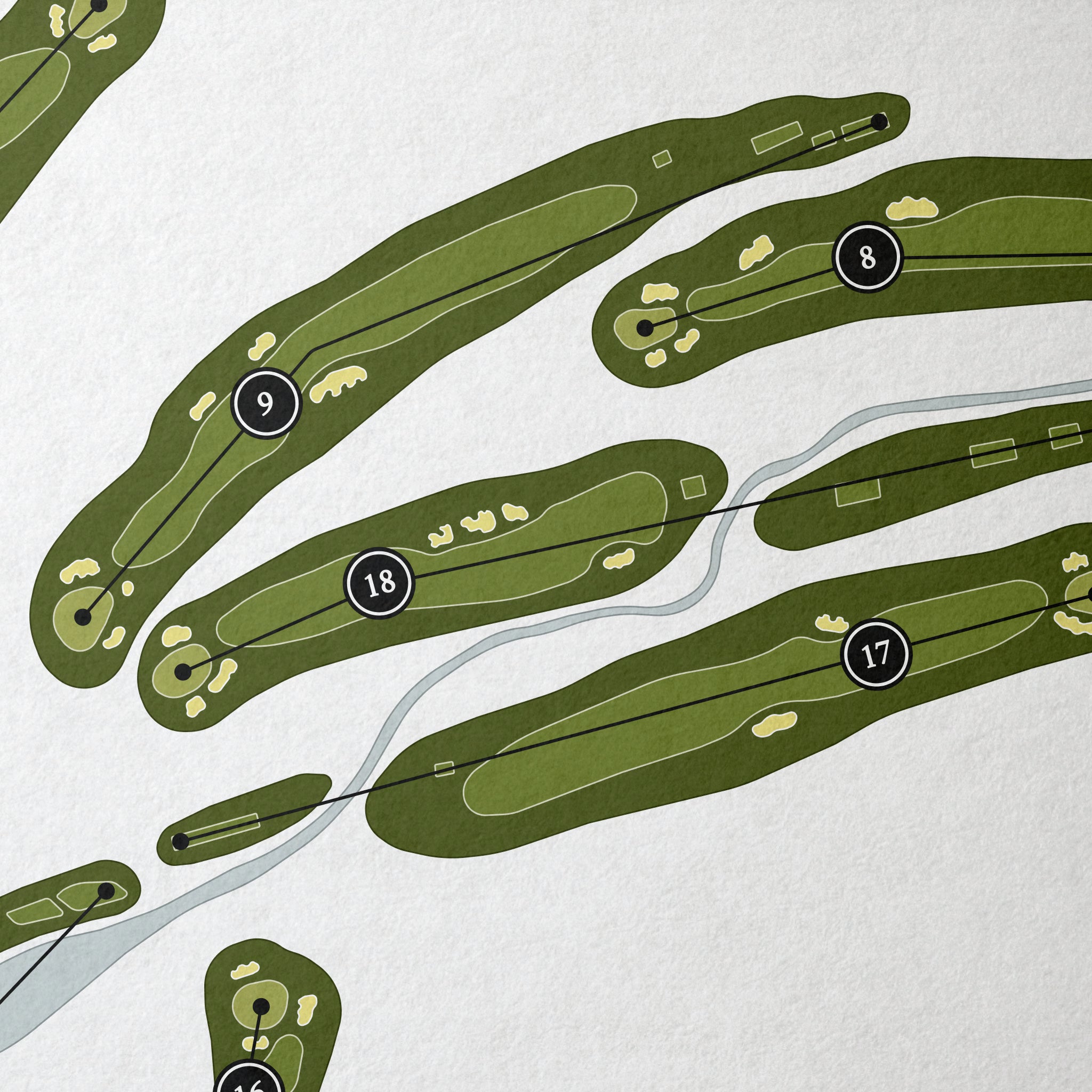 Columbine Country Club | Golf Course Map | Close Up 