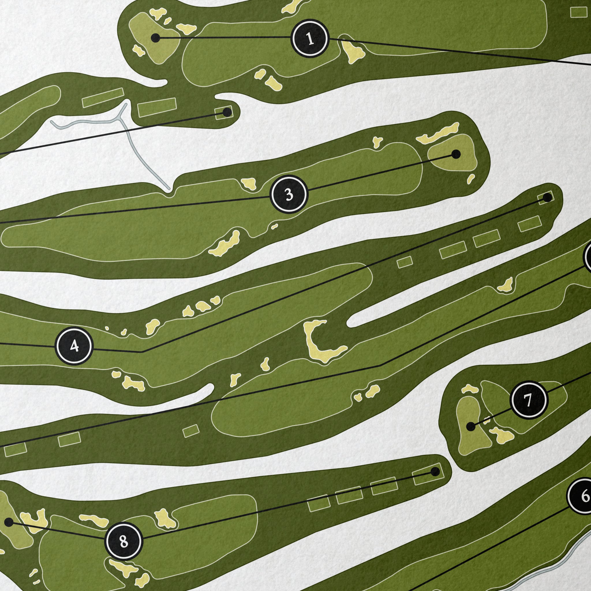 Congressional Country Club - Blue Course | Golf Course Map | Close Up 
