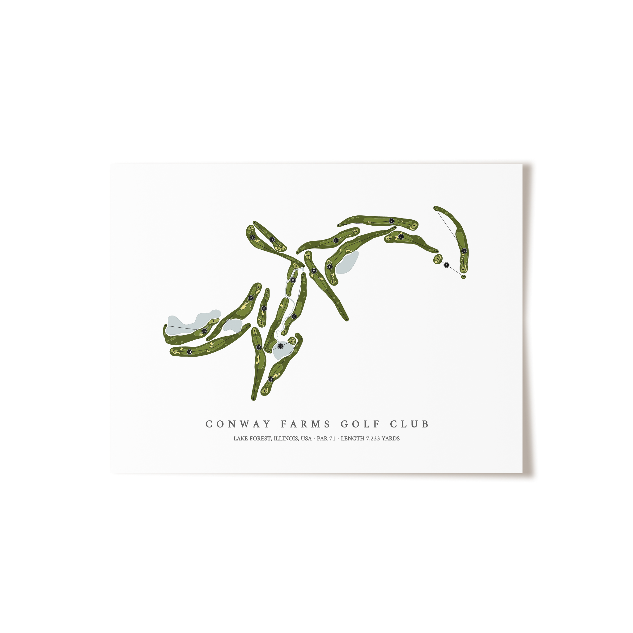 Conway Farms Golf Club | Golf Course Print | Unframed