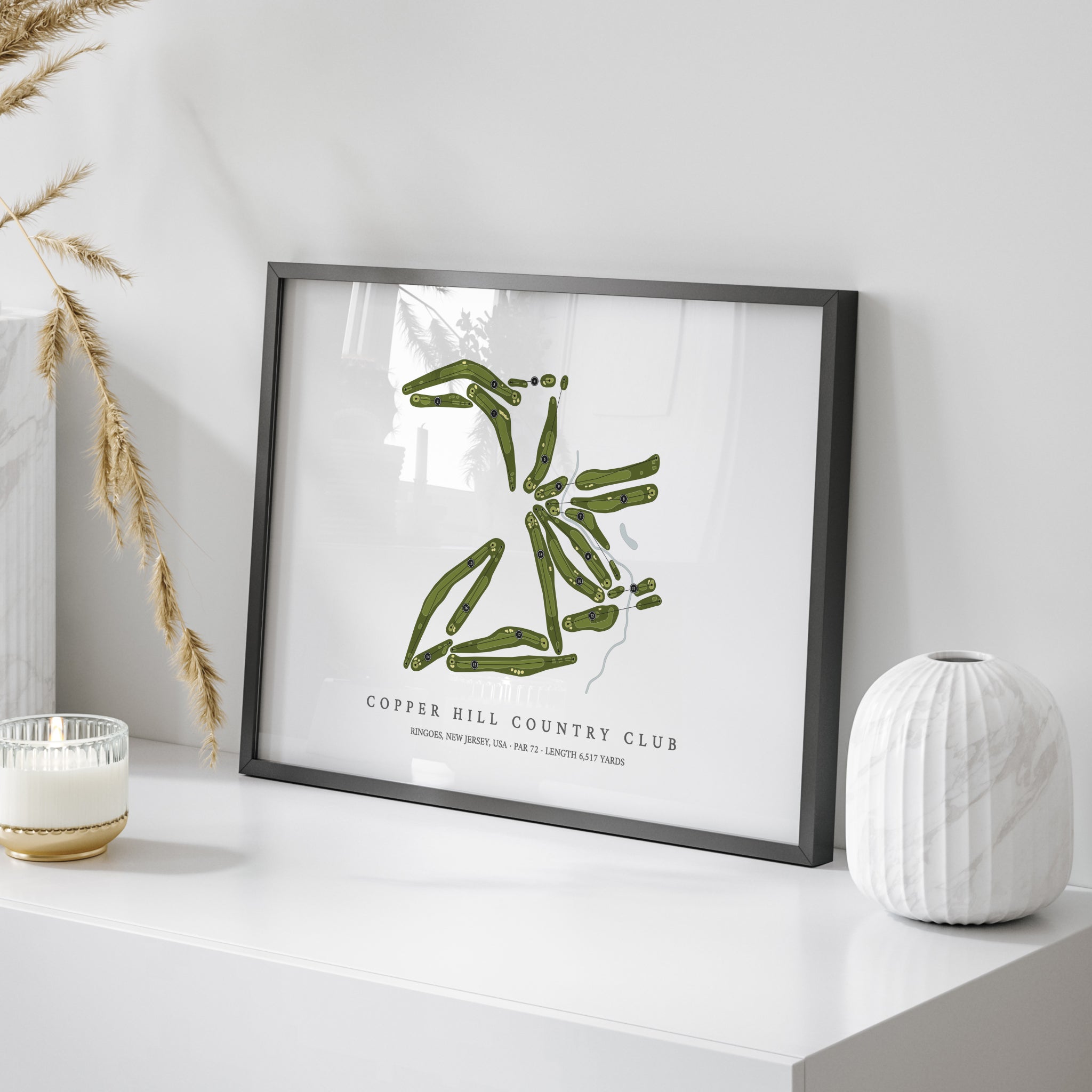 Copper Hill Country Club | Golf Course Map | On Table 