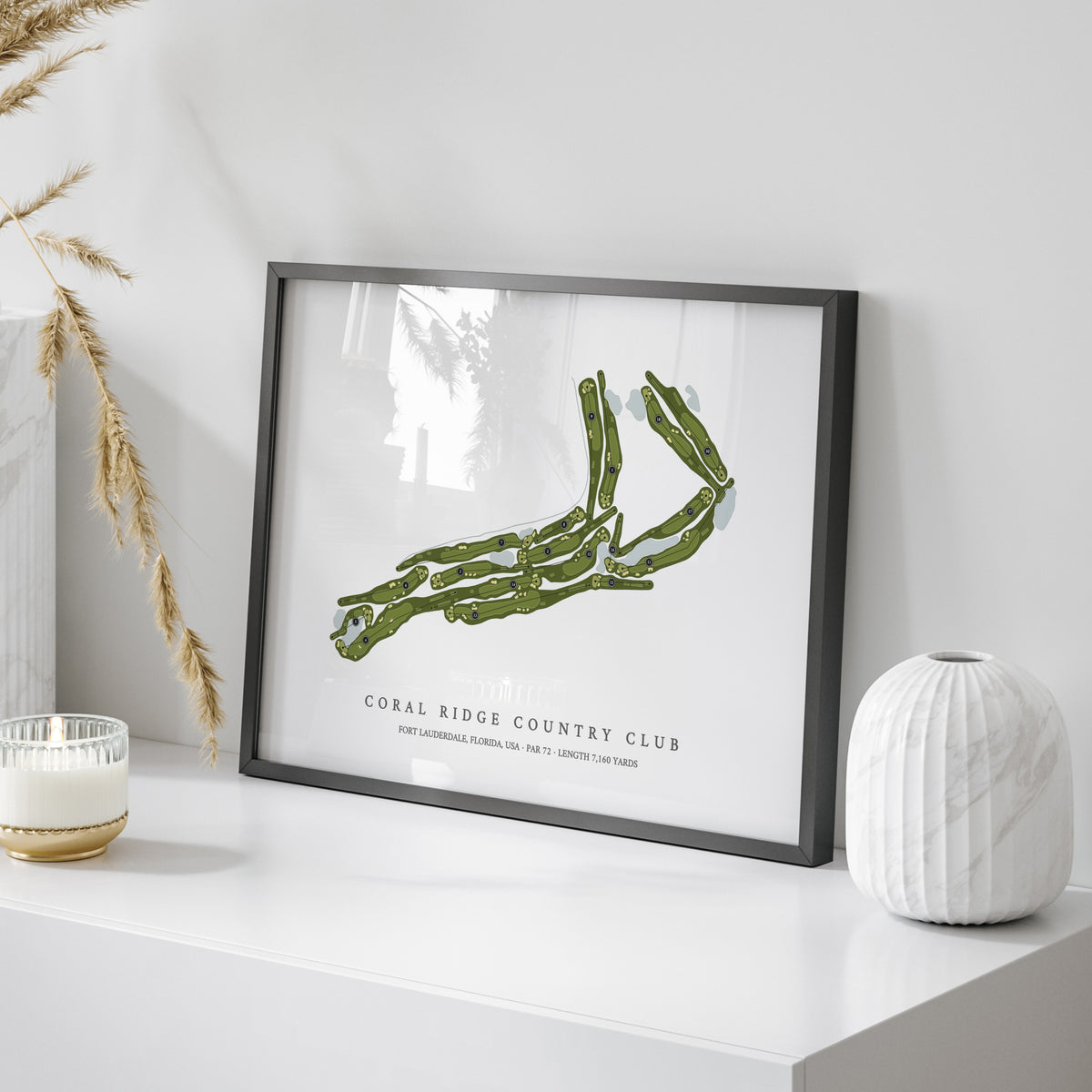Coral Ridge Country Club | Golf Course Map | On Table