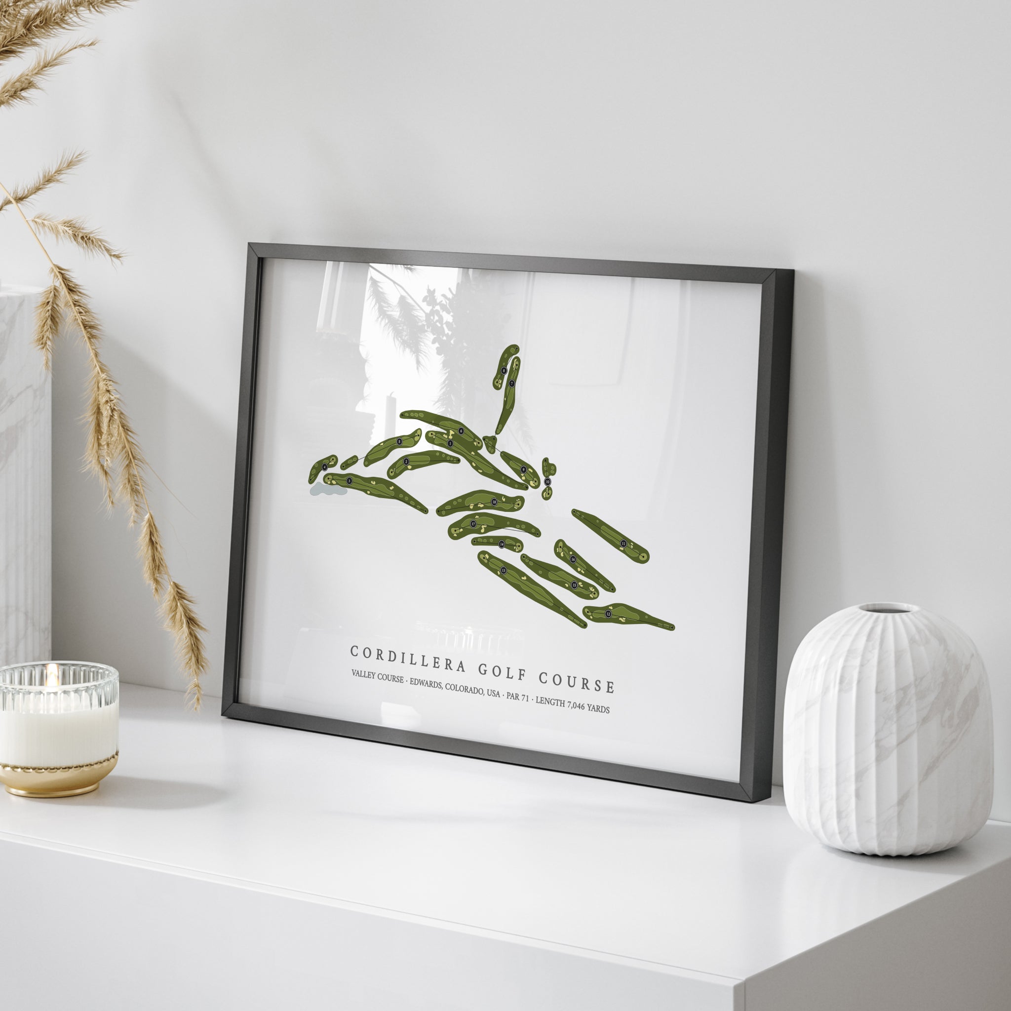 Cordillera Golf Course - Valley Course | Golf Course Map | On Table 