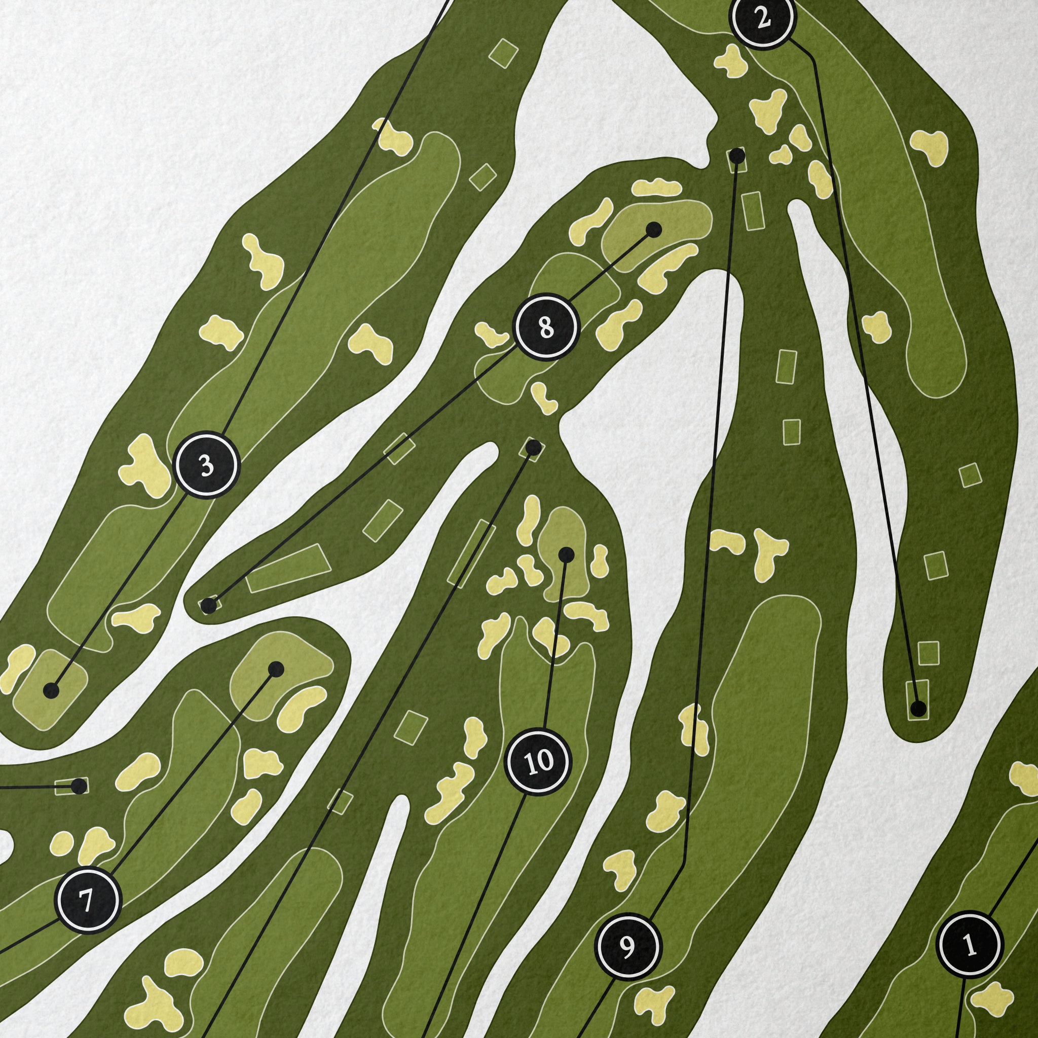 Country Club of Buffalo | Golf Course Map | Close Up 