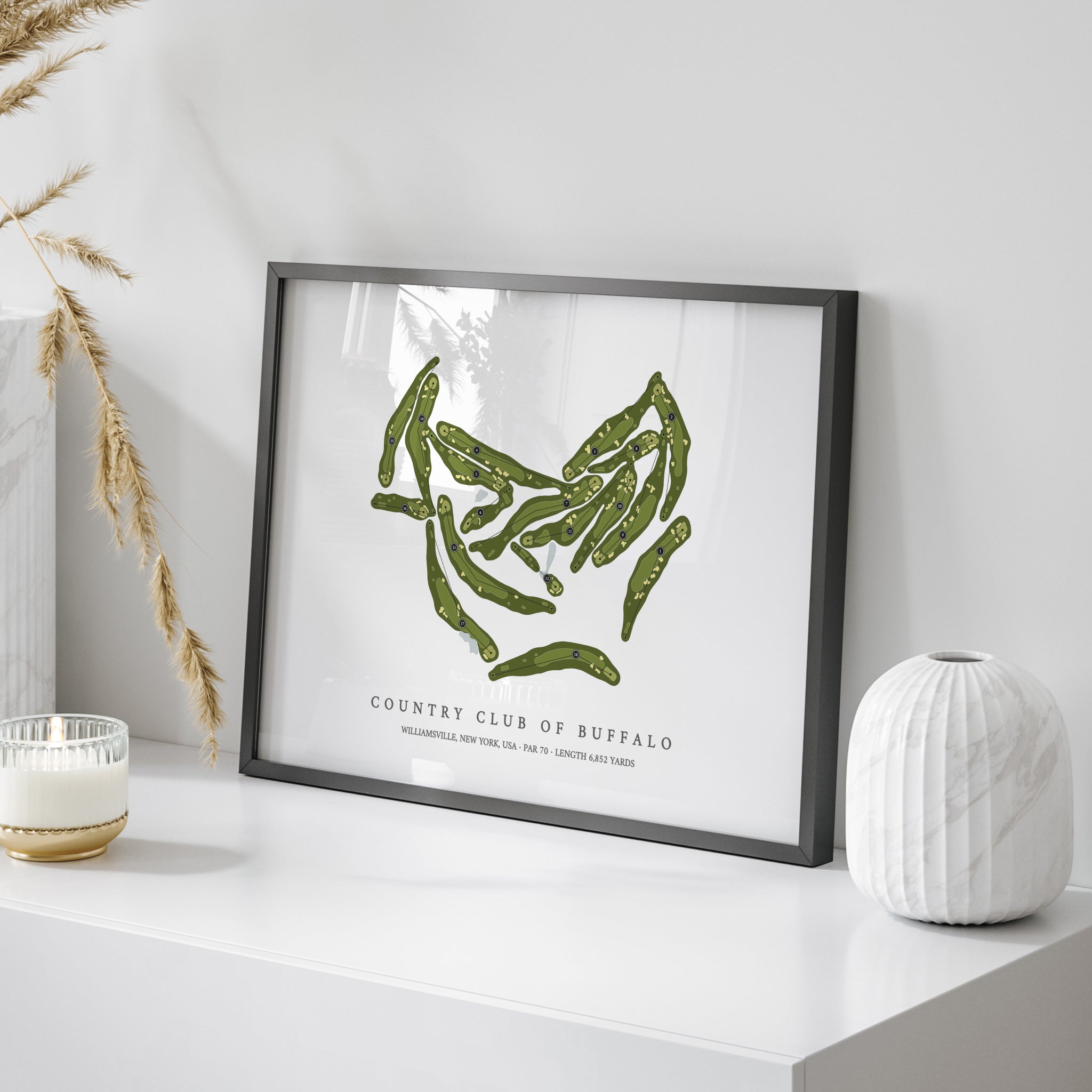 Country Club of Buffalo | Golf Course Map | On Table 