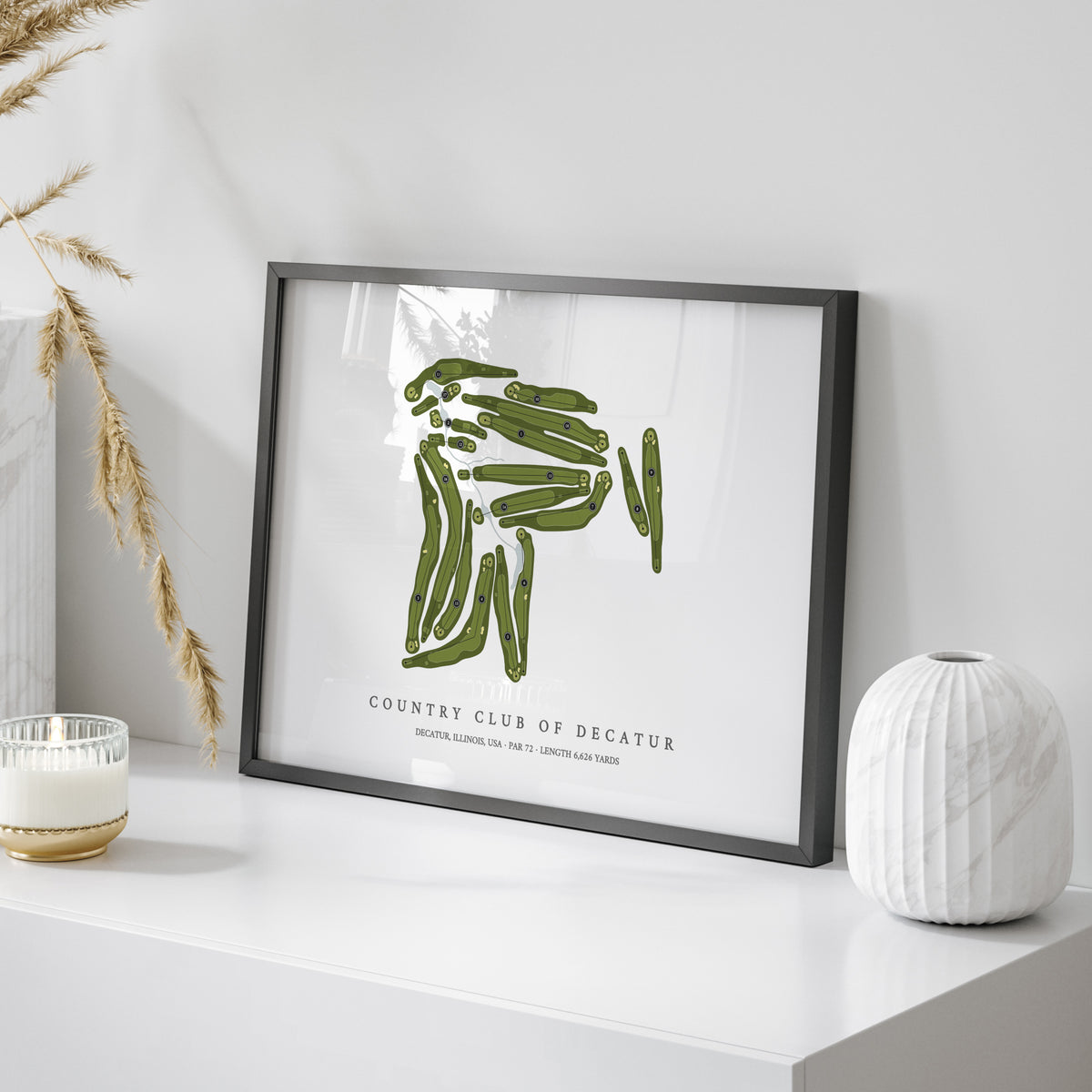 Country Club of Decatur | Golf Course Map | On Table 