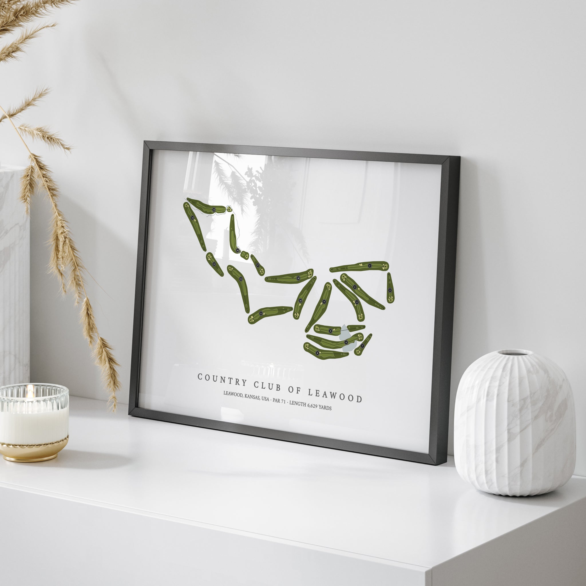 Country Club of Leawood | Golf Course Map | On Table 
