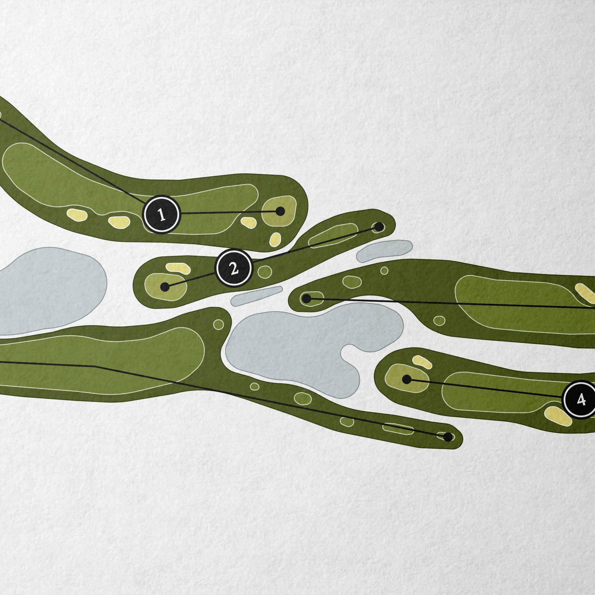 Country Club of Naples | Golf Course Map | Close Up 