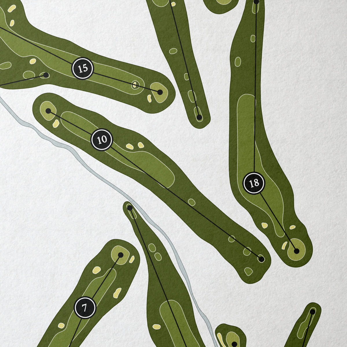 Country Club of Salisbury | Golf Course Map | Close Up